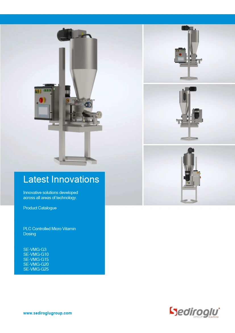 PLC Controlled Micro Vitamin Dosing 3-100 g/min