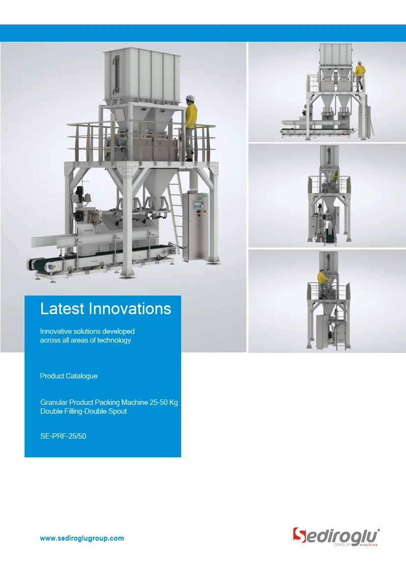 Granular Product Packing Machine 25-50 Kg Double Filling-Double Spout