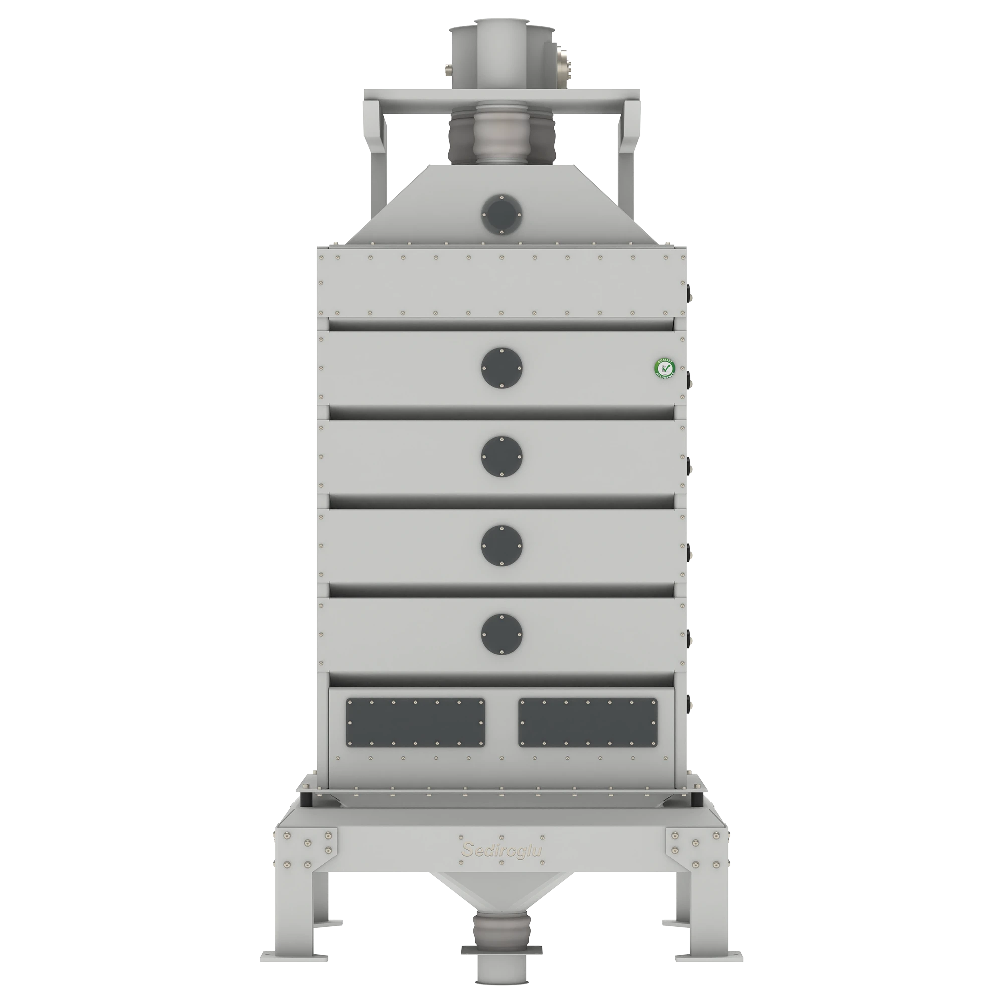 Air valve detail of the Sediroglu Group Vertical Vibro Tarar 1.5 ton, allowing precise airflow adjustment.