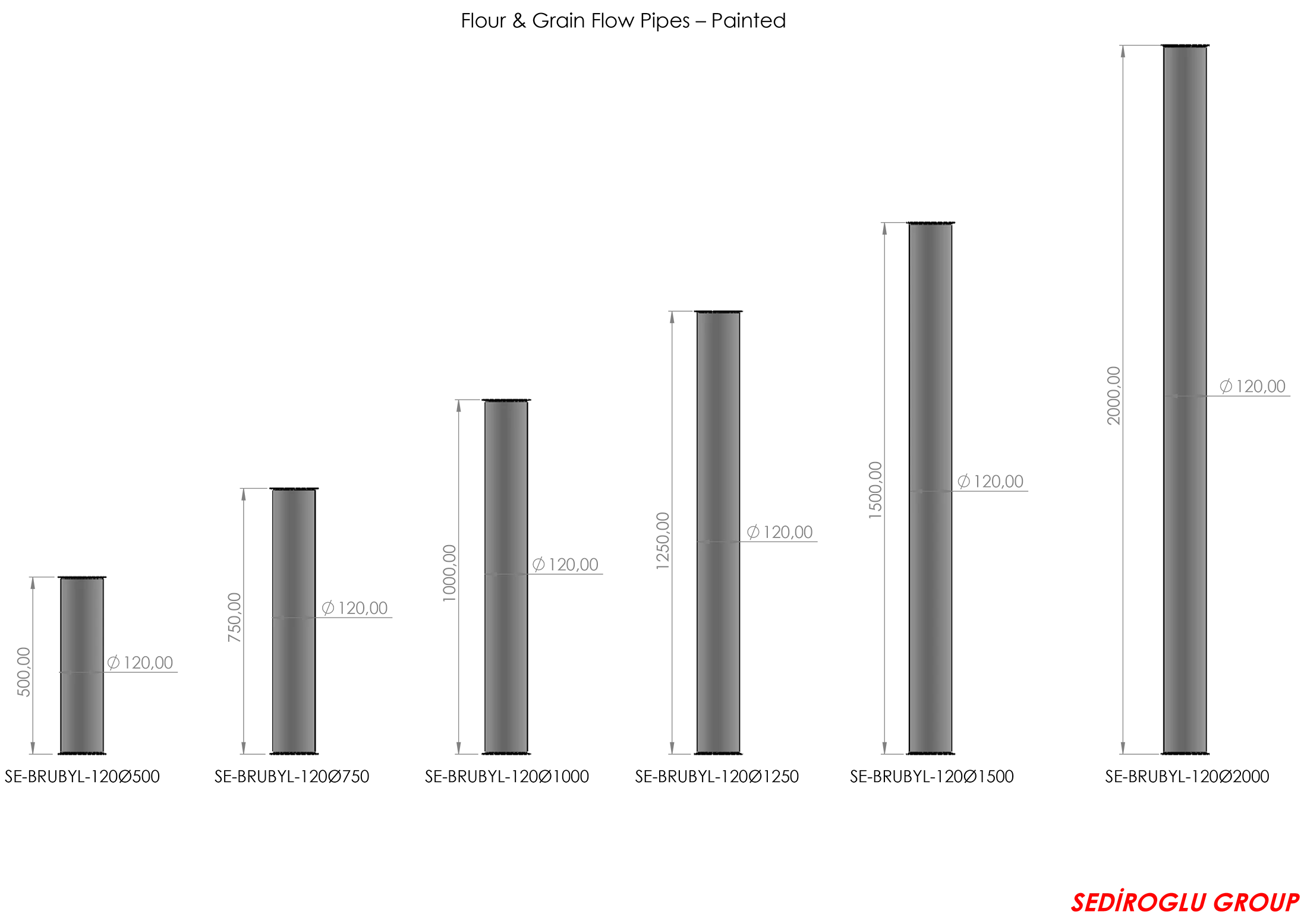 Flow Pipes 120Ø500 Series