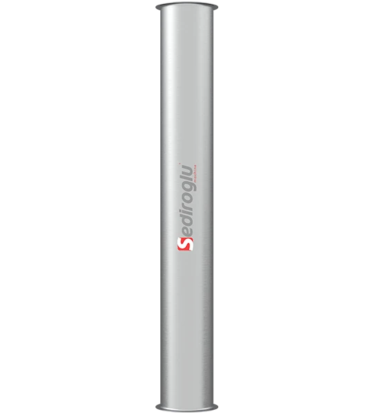 Flour Conveying Pipe 100Ø750 Chrome