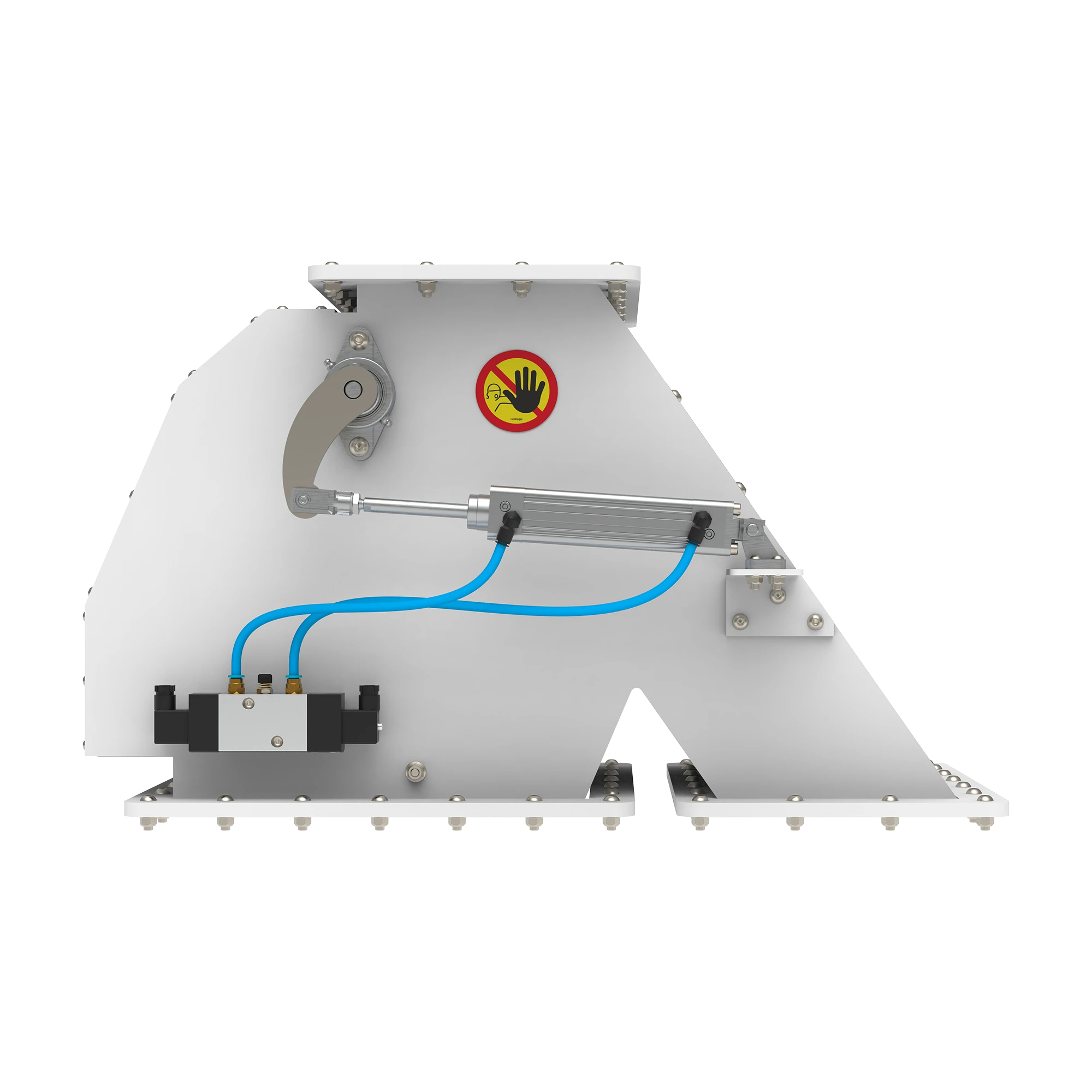 Pneumatic magnetic separator 350 applied in corn flour mills for safe and clean product processing.