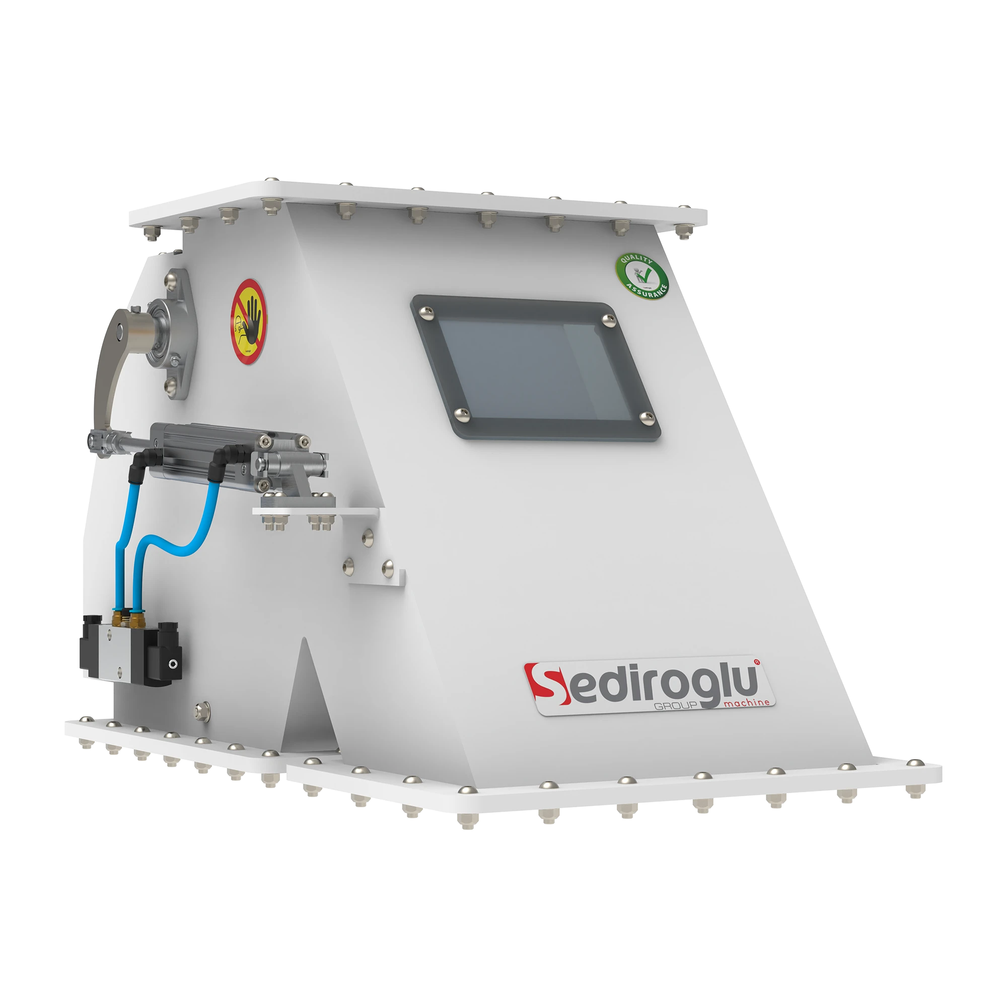 Pneumatic magnetic separator model 350 used in flour mills for removing ferrous metal contaminants from pneumatic conveying lines.