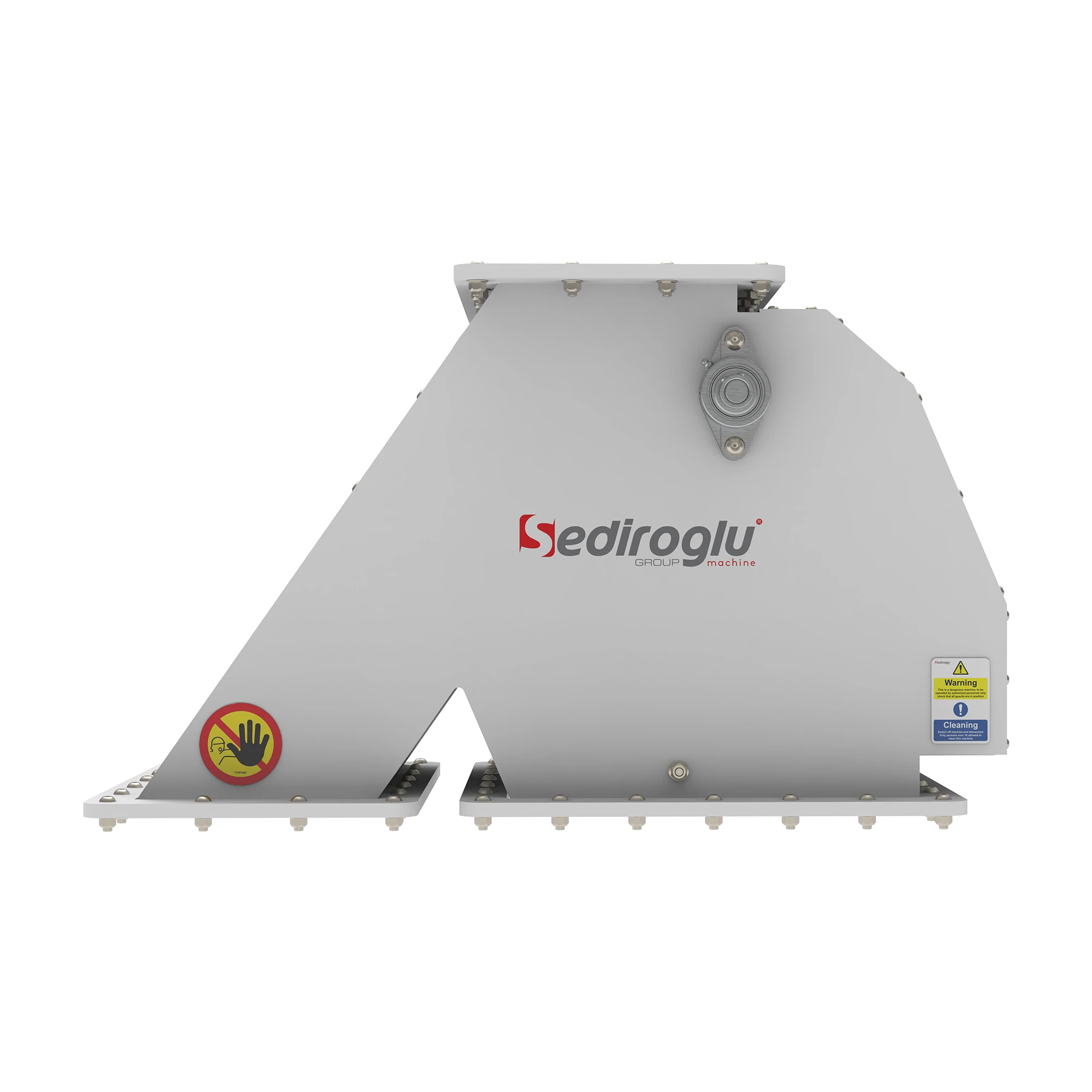 Magnetic separation unit model 350 operating in semolina production plants with continuous pneumatic flow.