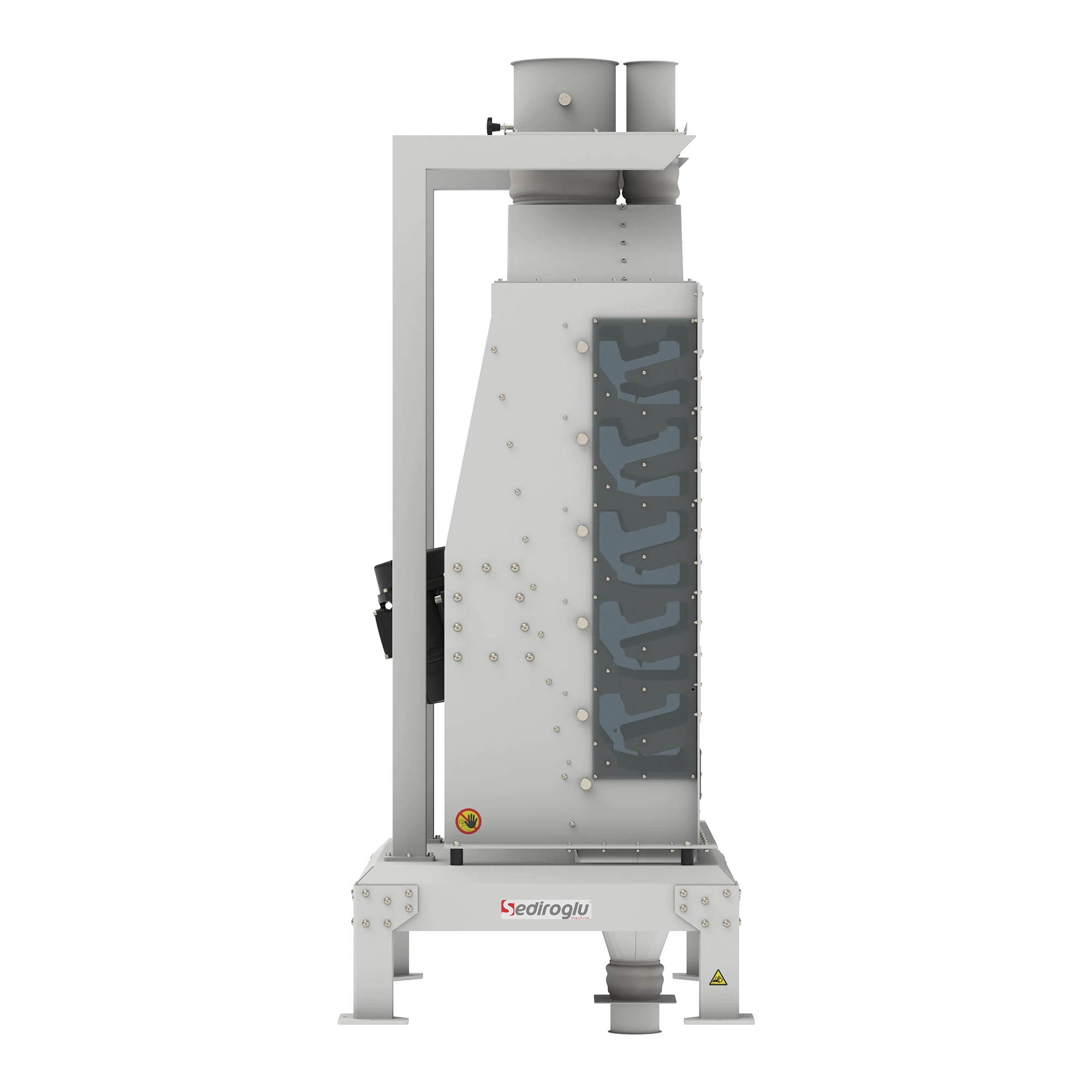 Top view of the Sediroglu Group Vertical Vibro Tarar 2 ton designed for efficient vertical screening.