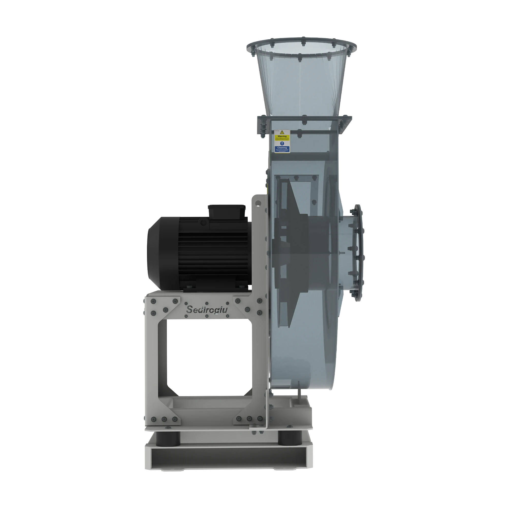 Installed Dust Aspirator 4 kW improving dust control in semolina processing facilities.