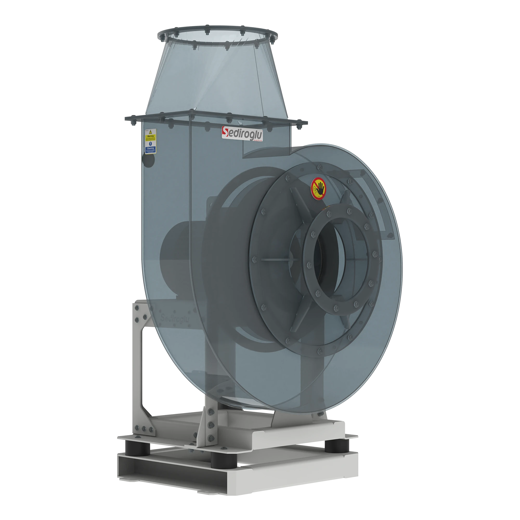 Industrial dust aspirator improving safety and cleanliness in corn flour and maize processing plants.