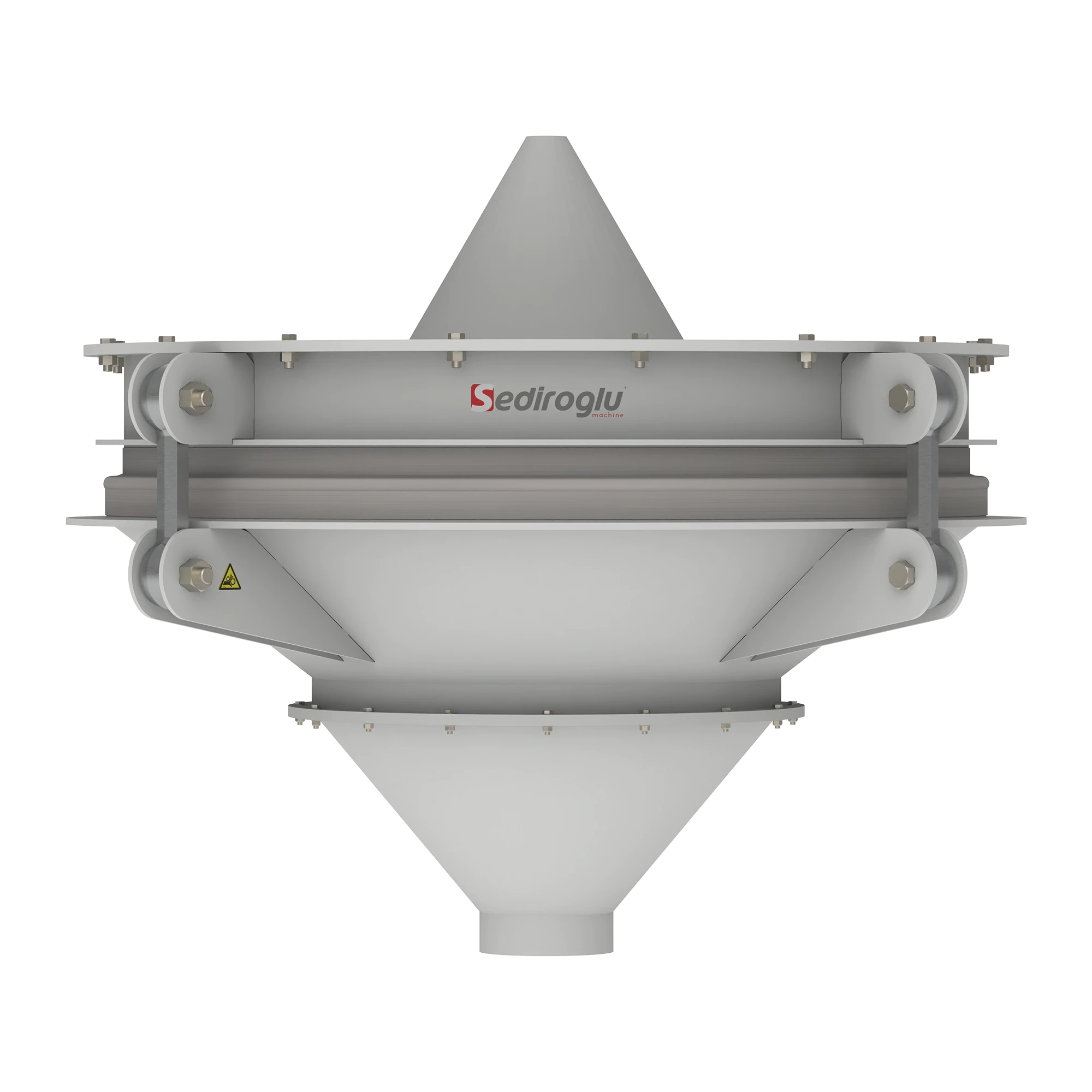Plant installation setup engineered for large-scale grain storage and industrial powder transport systems.