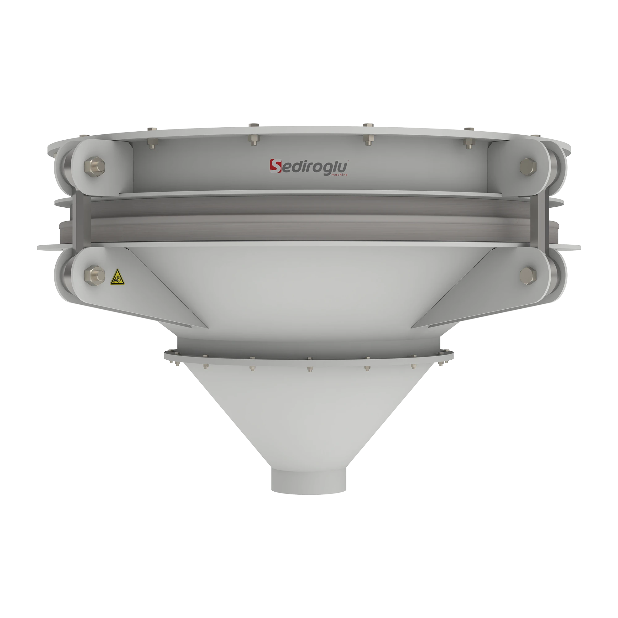 Feed additive plant view demonstrating controlled grain routing and stable discharge within industrial production environments.