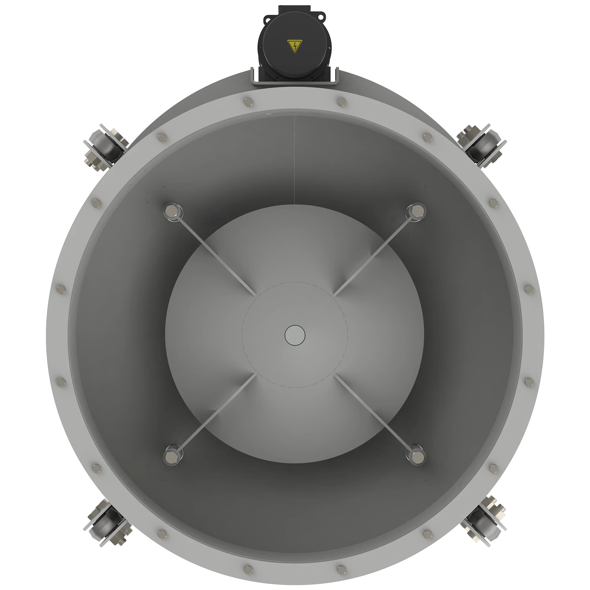Seed cleaning plant configuration ensuring stable grain flow and optimized discharge for efficient processing operations.
