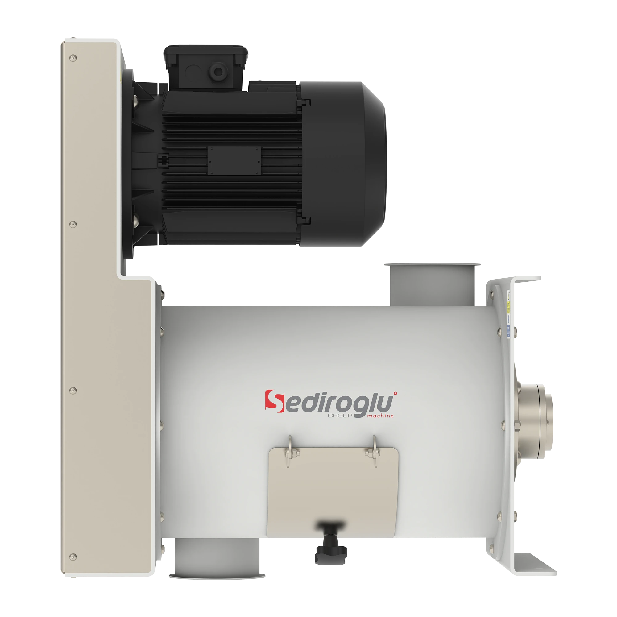 Flour detaching test of Drum Detacher F 30-45 for flour mill machinery, demonstrating consistent results and enhanced milling efficiency.