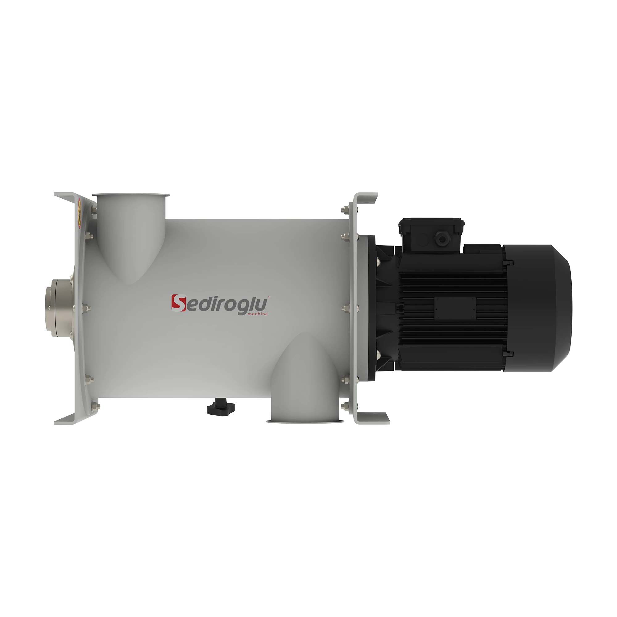 Ceiling-suspended installation of Drum Detacher C 25-40 for flour mill machinery, ideal for space-saving layouts and flexible plant design.