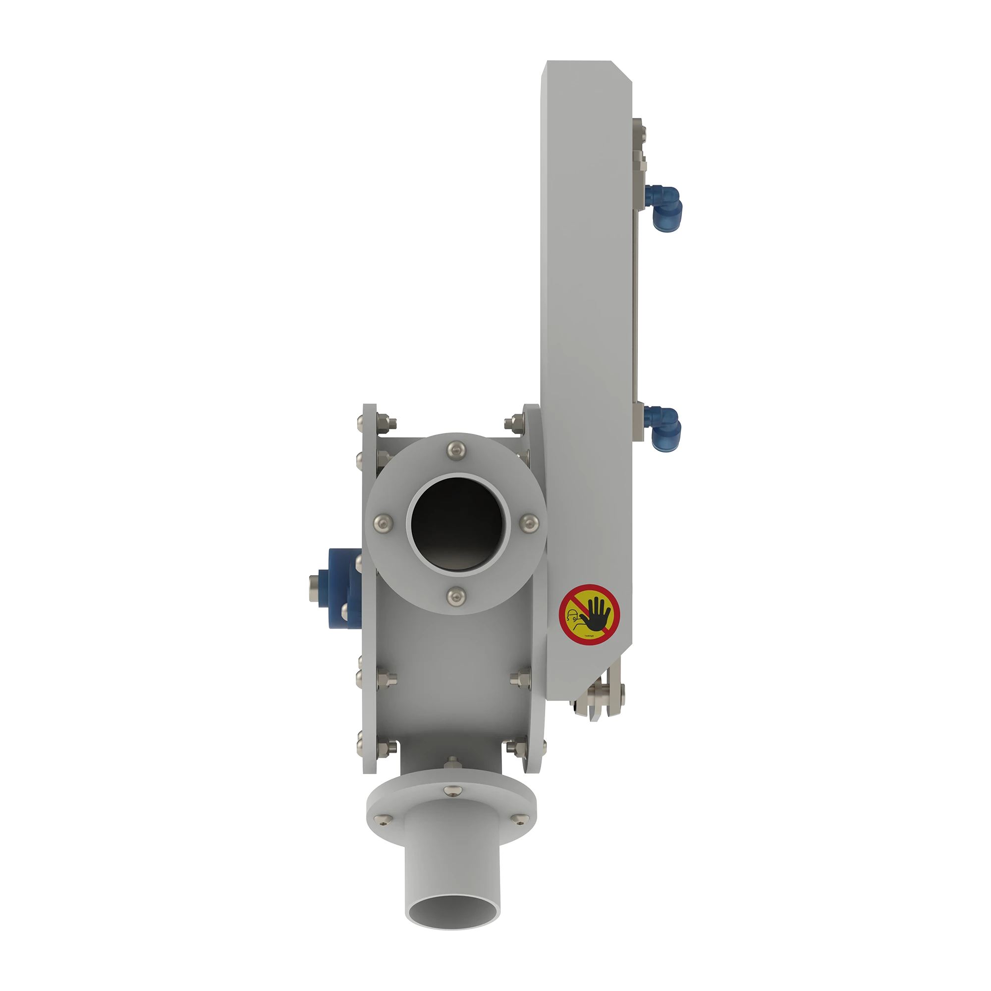 Controls and diverts feed materials accurately within automated processing lines, supporting stable flow management and preventing cross contamination.