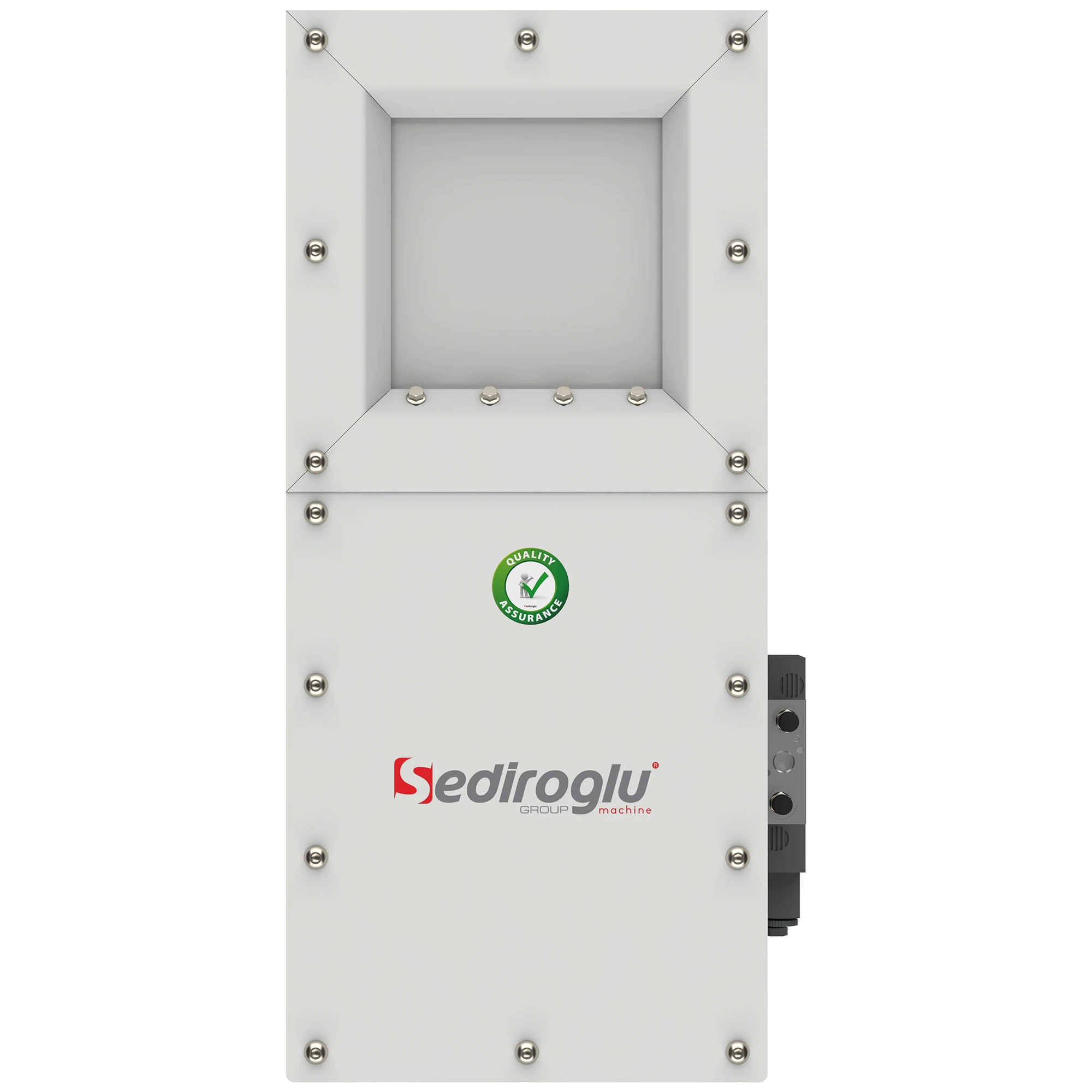 Controls material flow in nut processing plants with reduced spillage, improved hygiene, and precise handling for safe, efficient operations