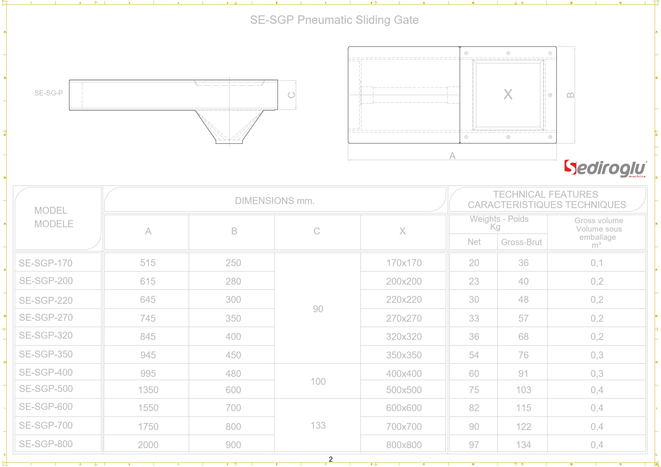 pneumatic-slide-gate-400-performance-specifications