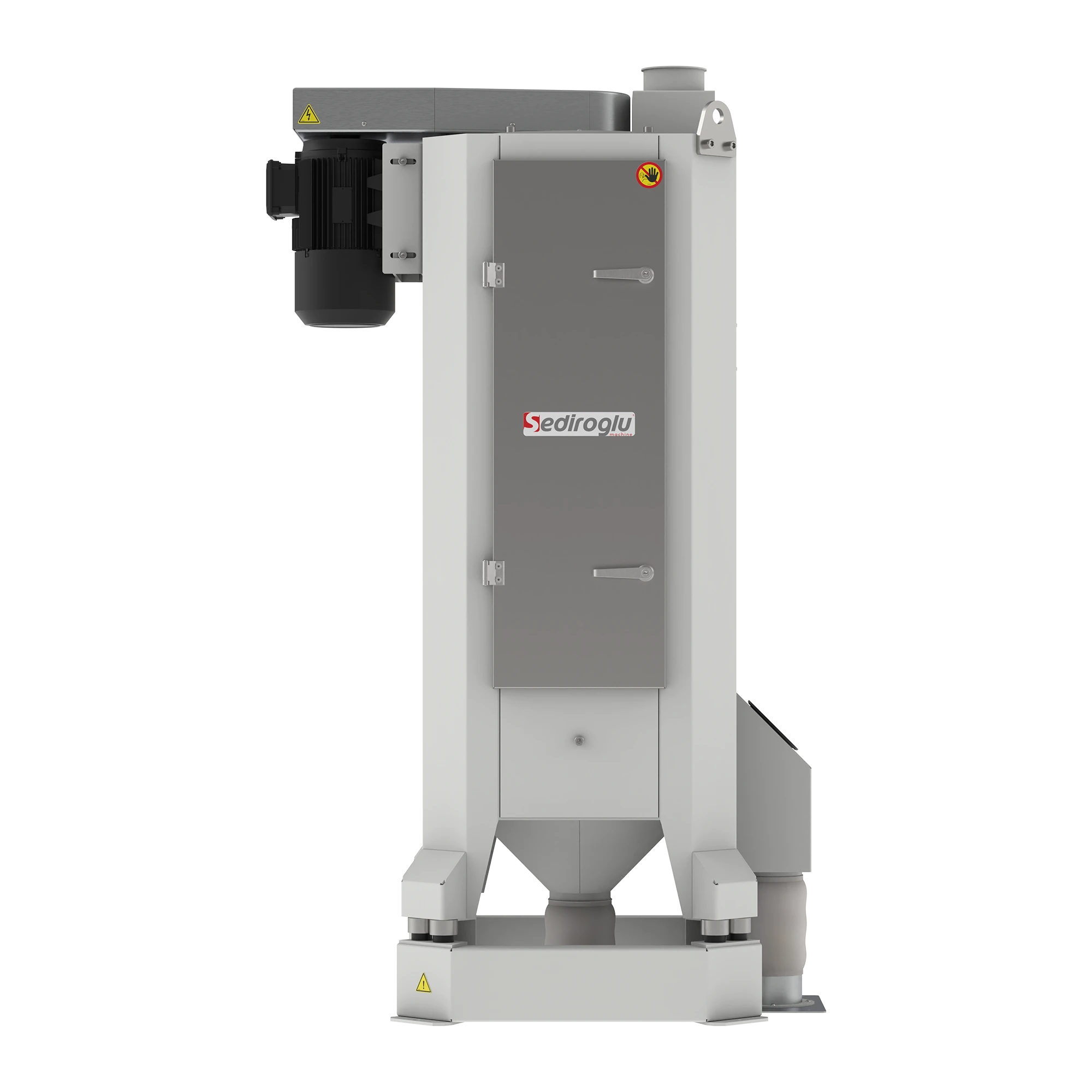 Dual Vertical Vibro Sifter setup saving floor space while processing high volumes