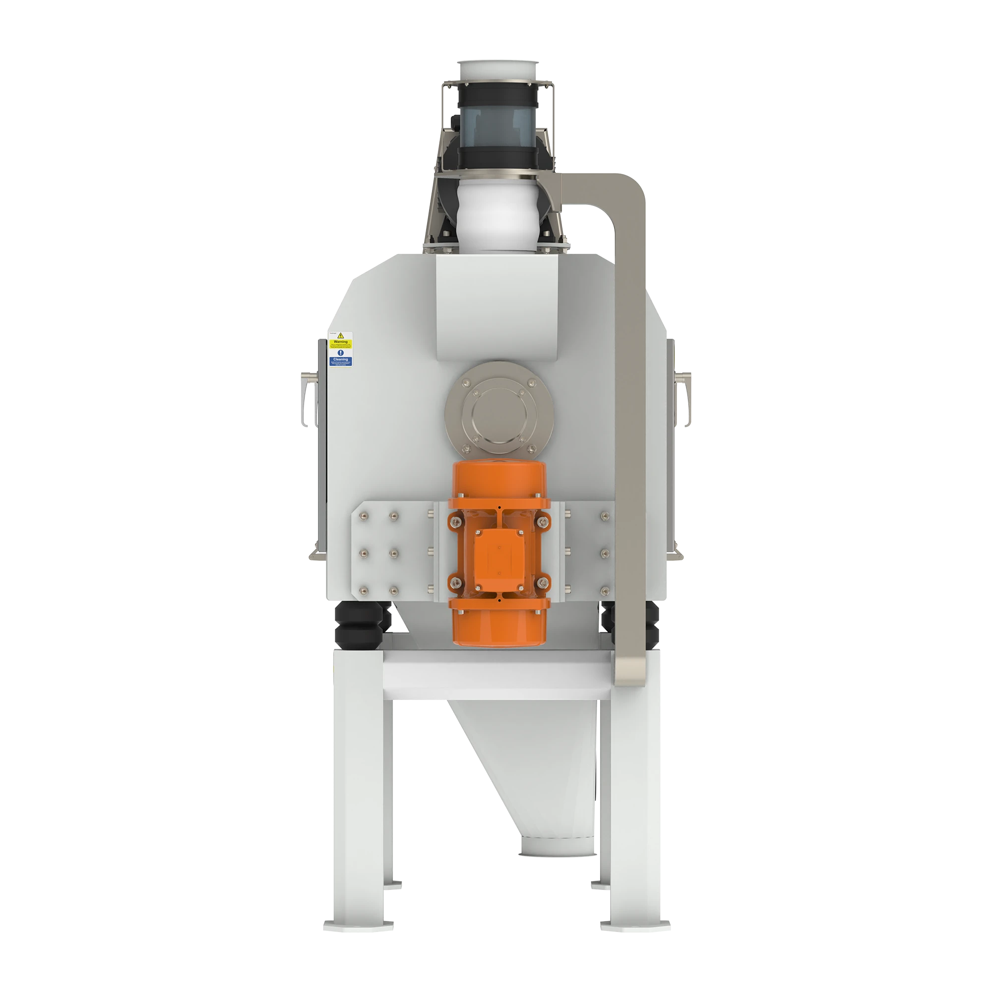 Sediroglu Vibro Bran Finisher 100 installed in a modern flour mill facility