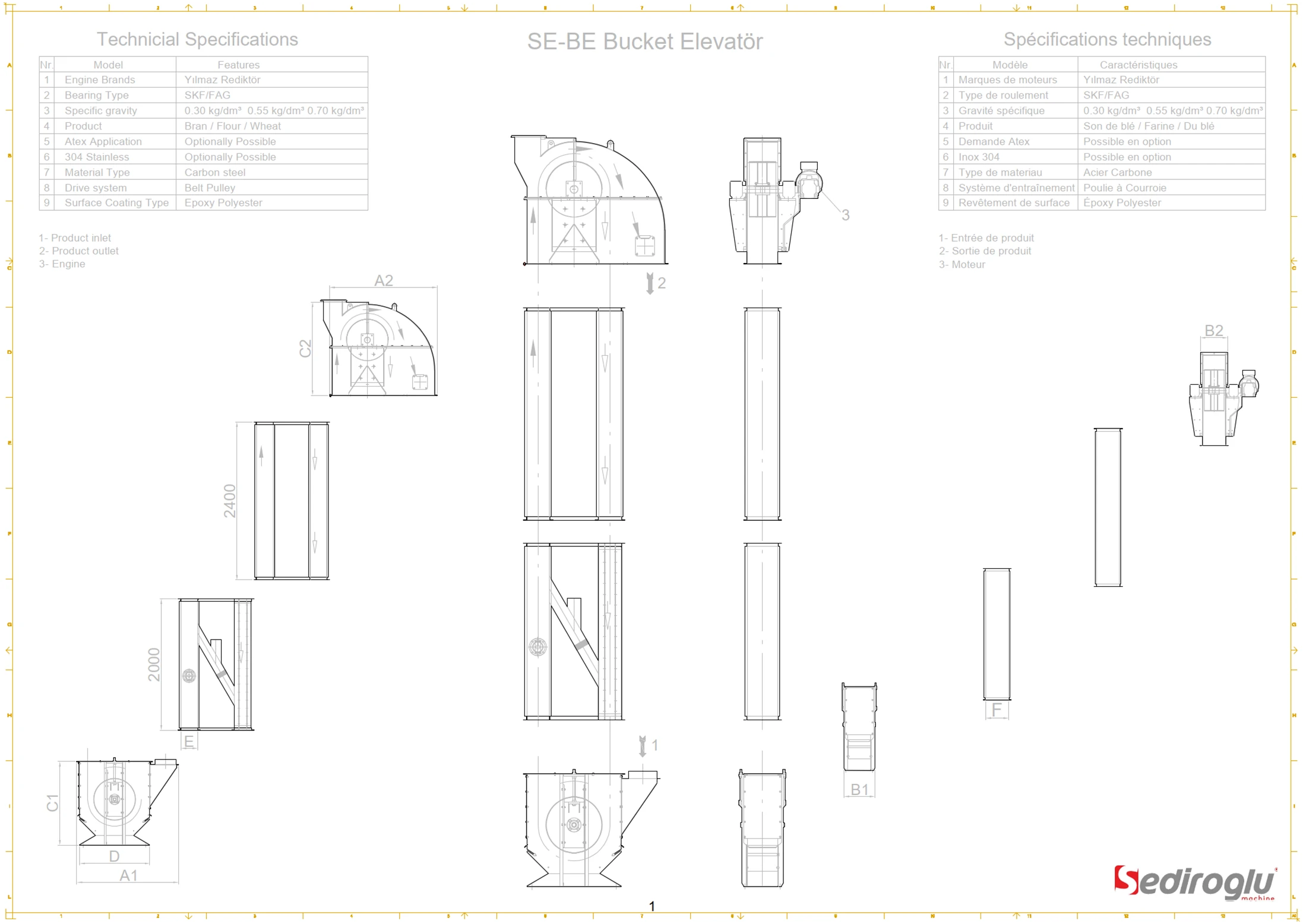 bucket-elevator-140-technical-specifications-table