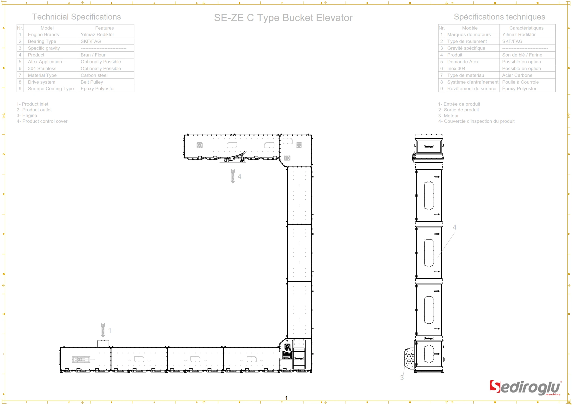 technical-dimensions-c-type-bucket-elevator-400