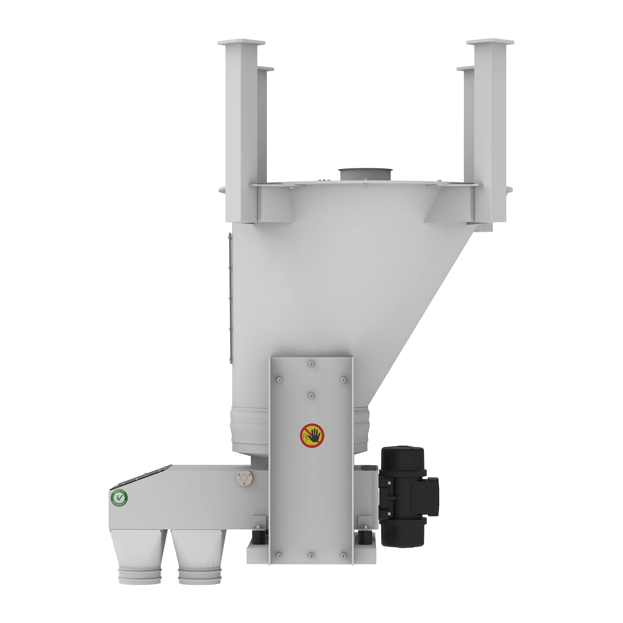 Stable, vibration-free steel chassis ensures quiet and reliable operation.