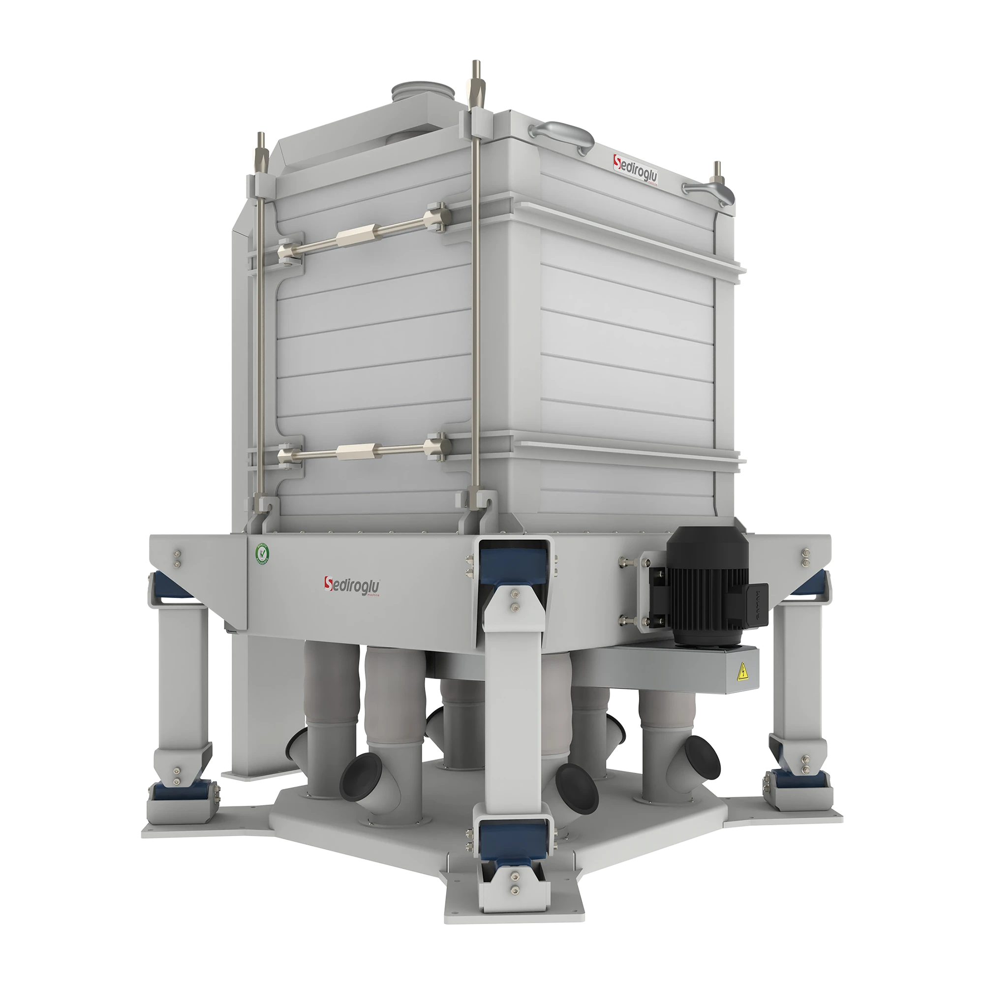 The Control Mono Sifter 3 Tonne is integrated into flour and rice processing facilities for efficient and hygienic sifting.