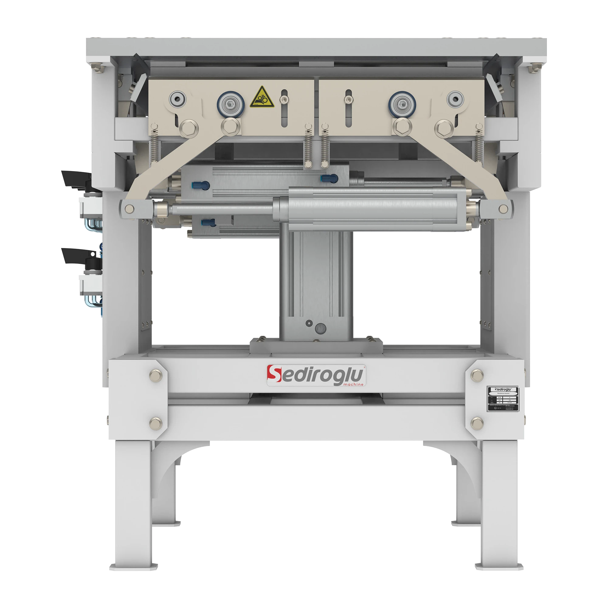 Stretching operation applied on aluminum sieve insert frames, delivering high precision, durability, and consistent performance in sifting systems.
