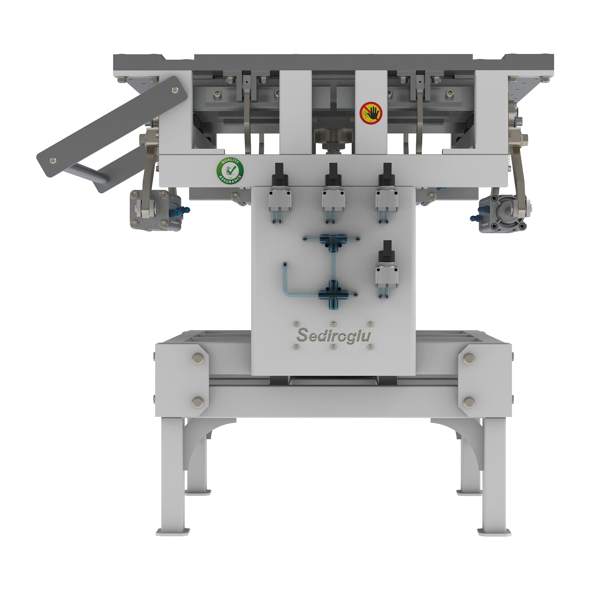 Fully stretched mesh frame prepared for assembly into plansifter systems, ensuring reliable screening performance and consistent product quality.
