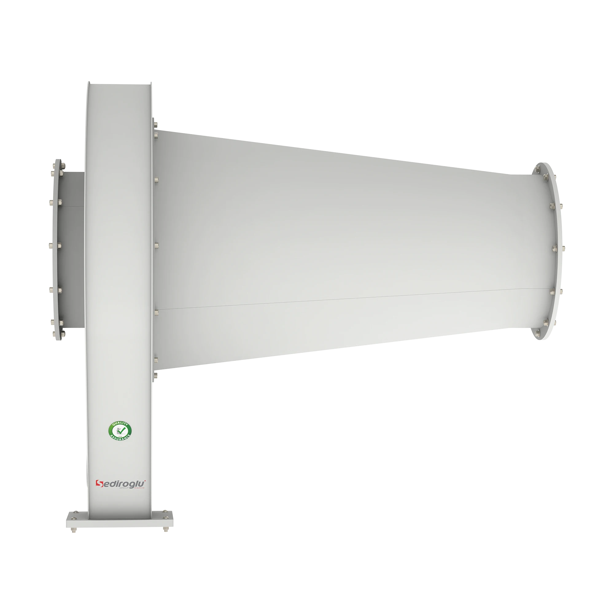 Pre-separation cyclone used in grain cleaning silo aspiration systems.