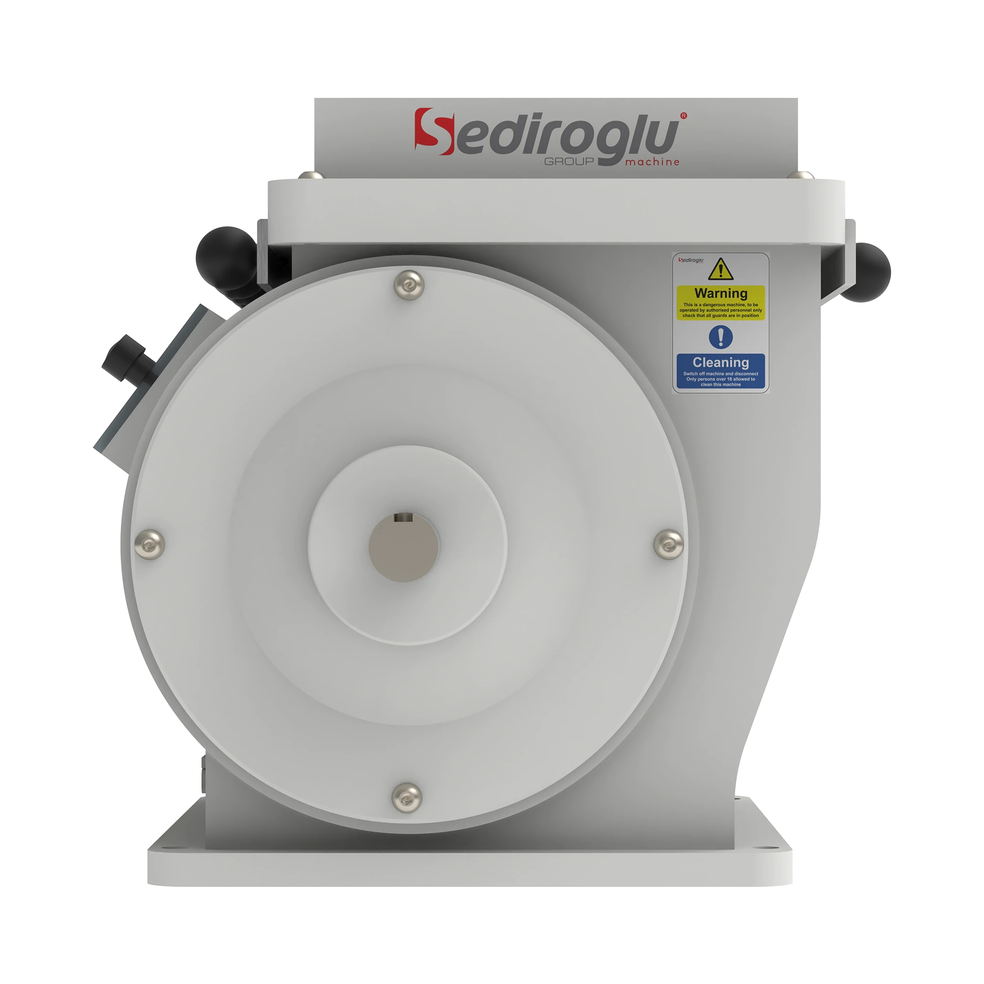 Cast iron body designed for continuous operation in grain processing plants.