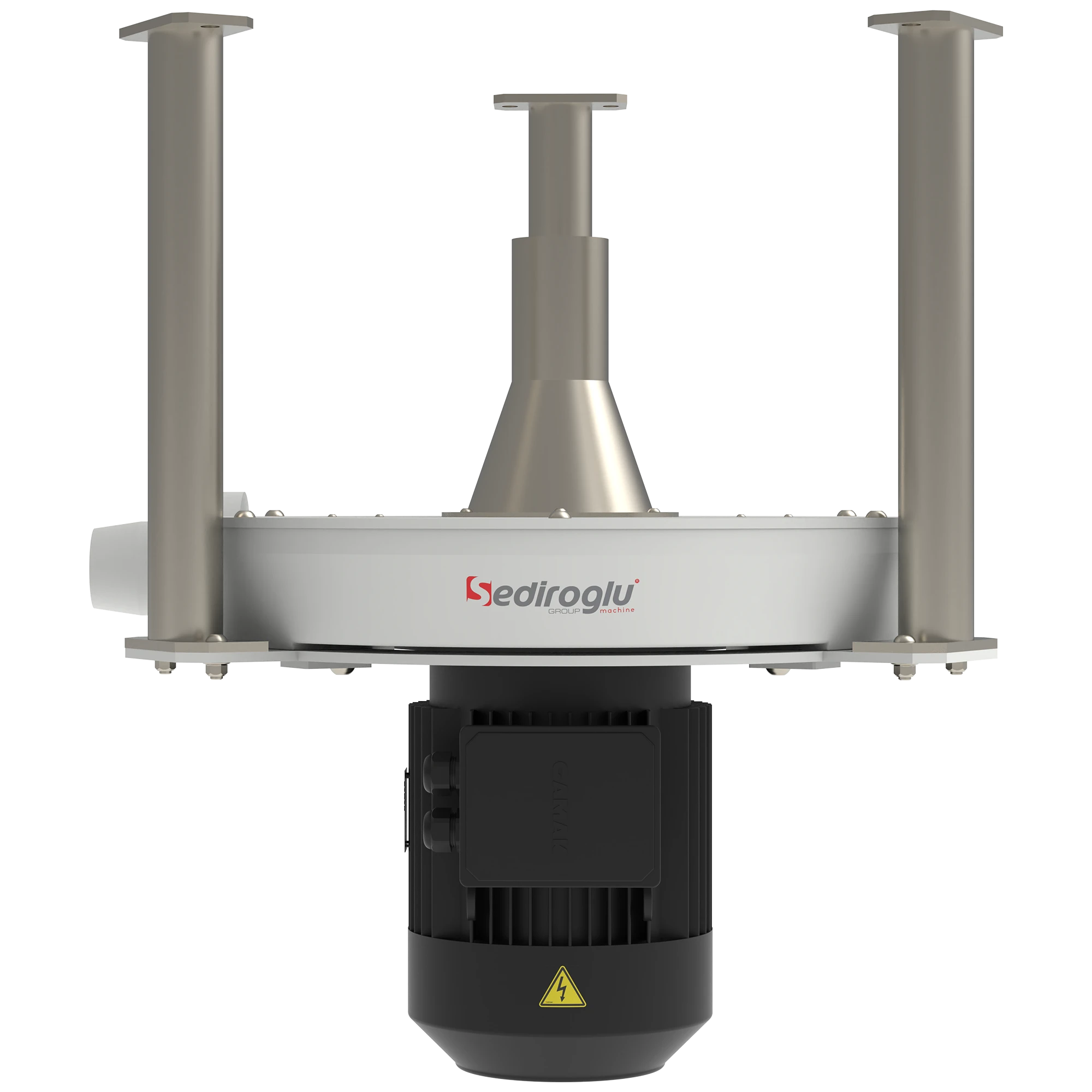High-speed rotor with impact elements designed for controlled and gentle particle detaching