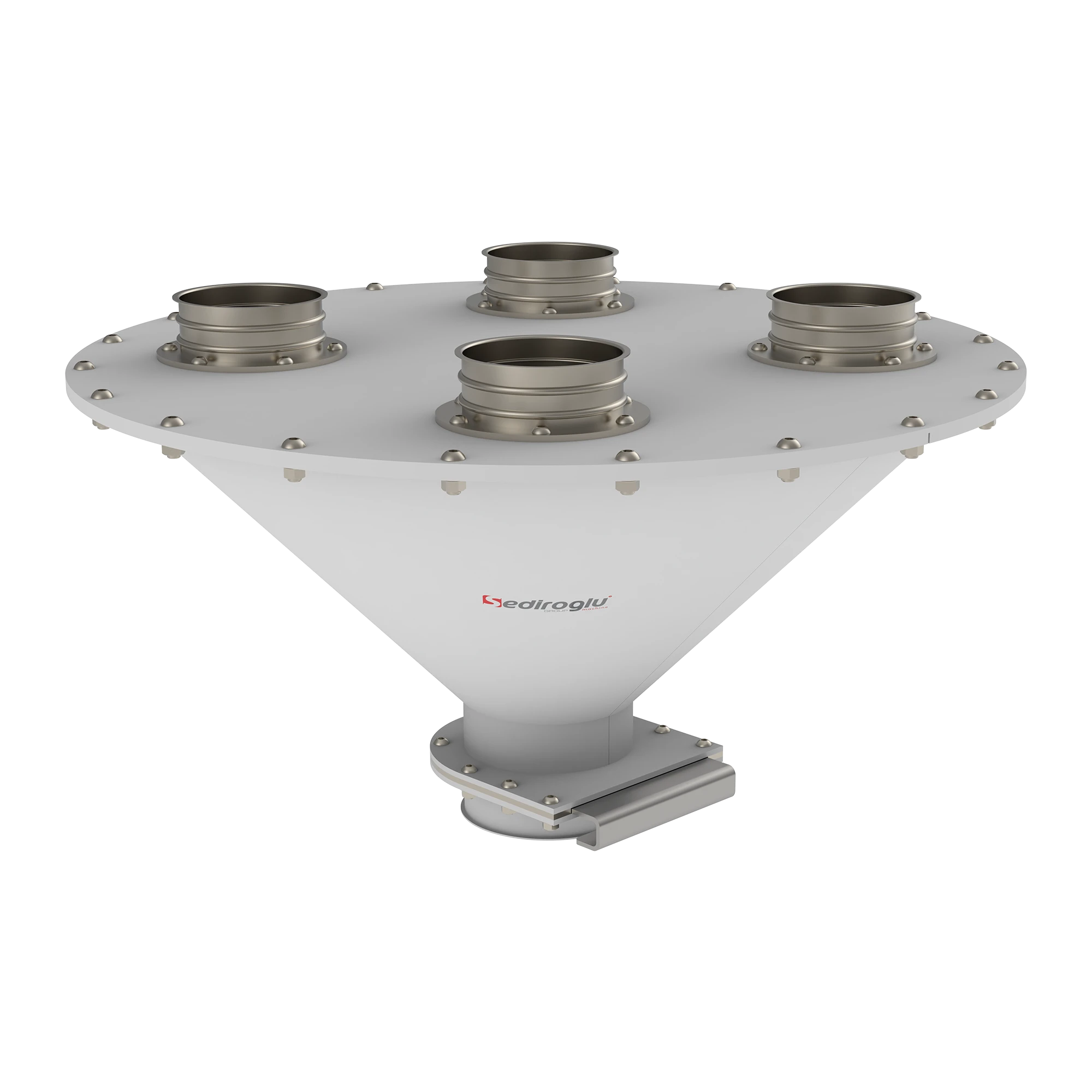 Uniform material flow system preventing segregation