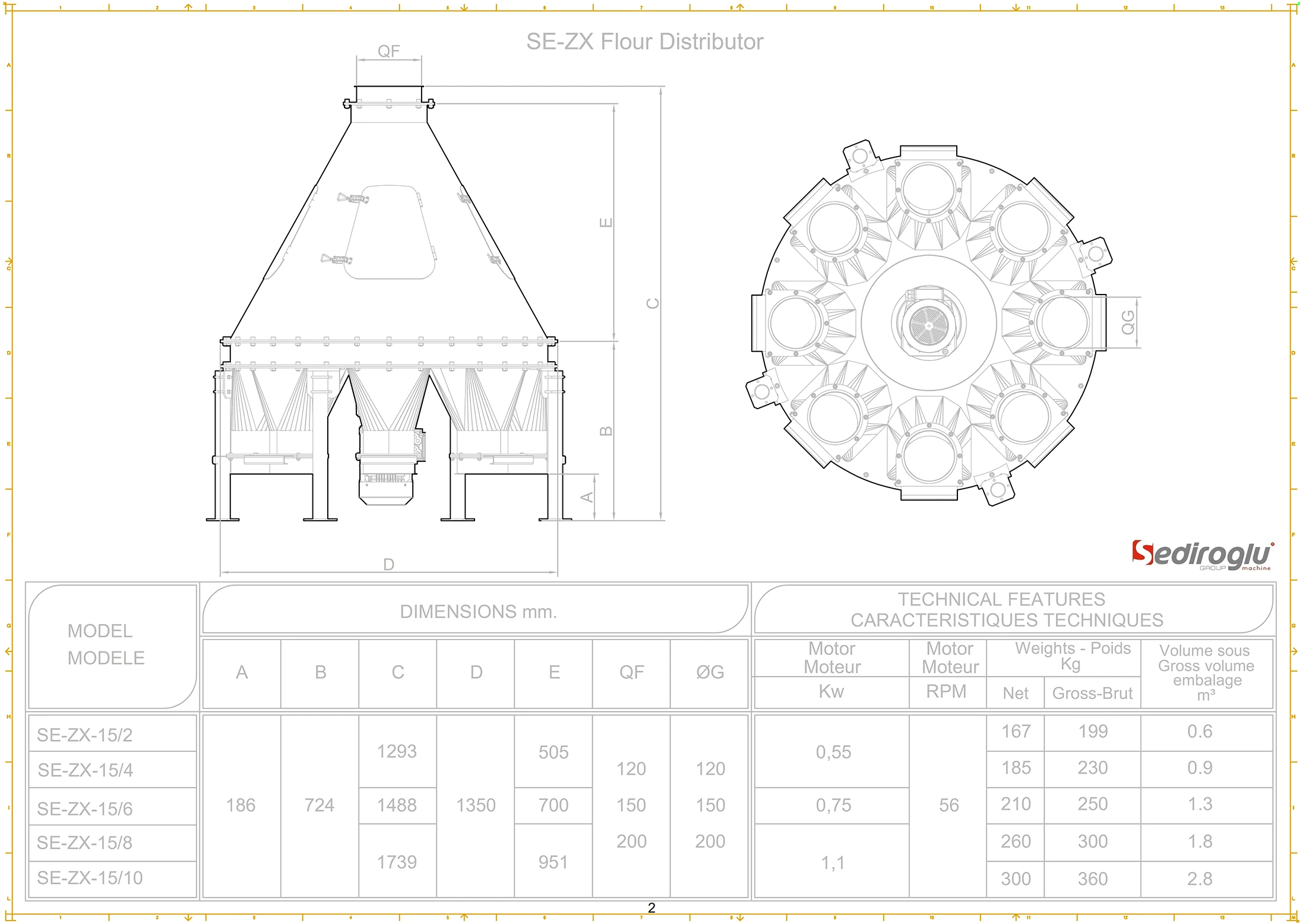 flour-distributor-8-outlets-se-zx-15-8-technical-specifications-table