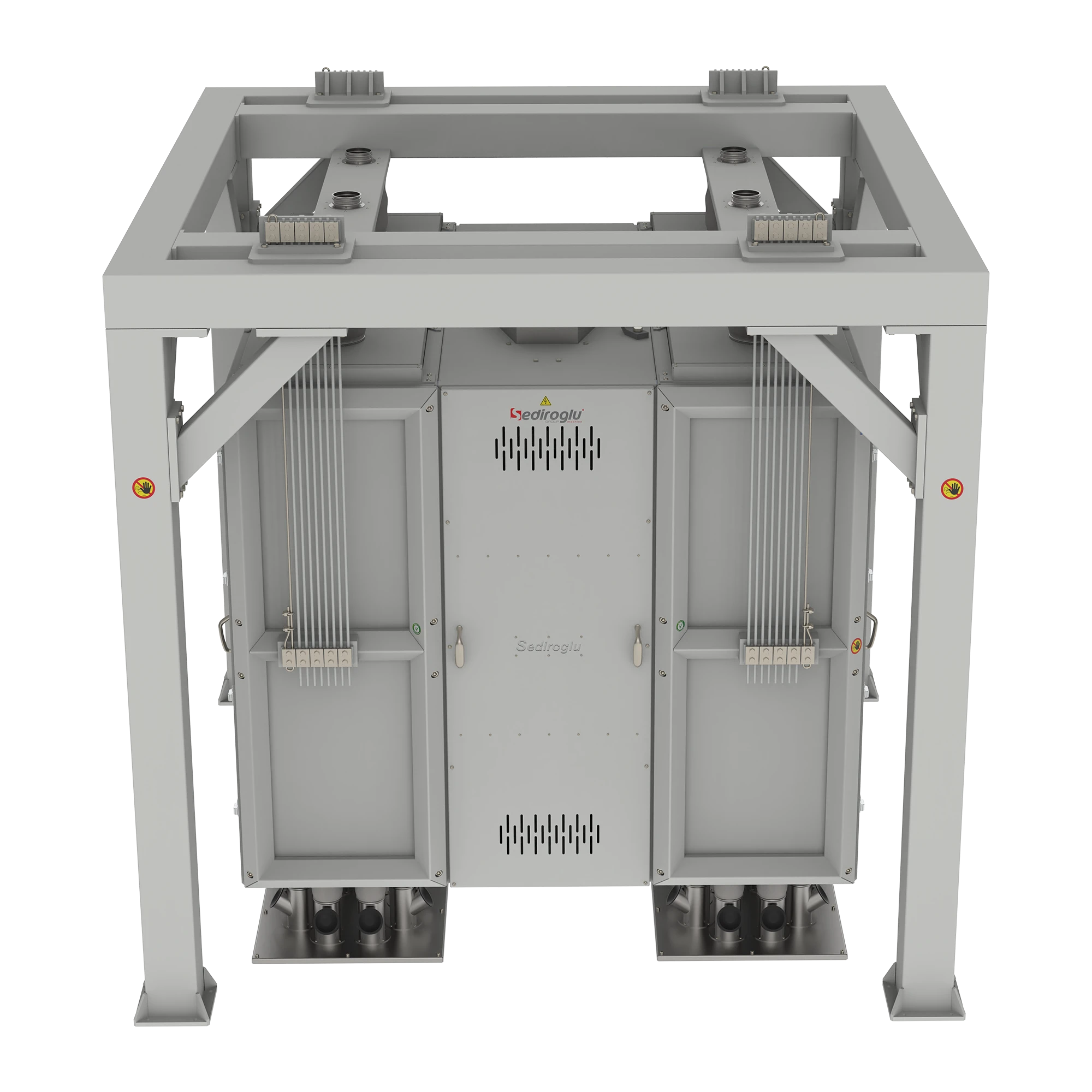 Installed SE-QP 6x30 A operating in industrial flour mill with continuous high-capacity performance.