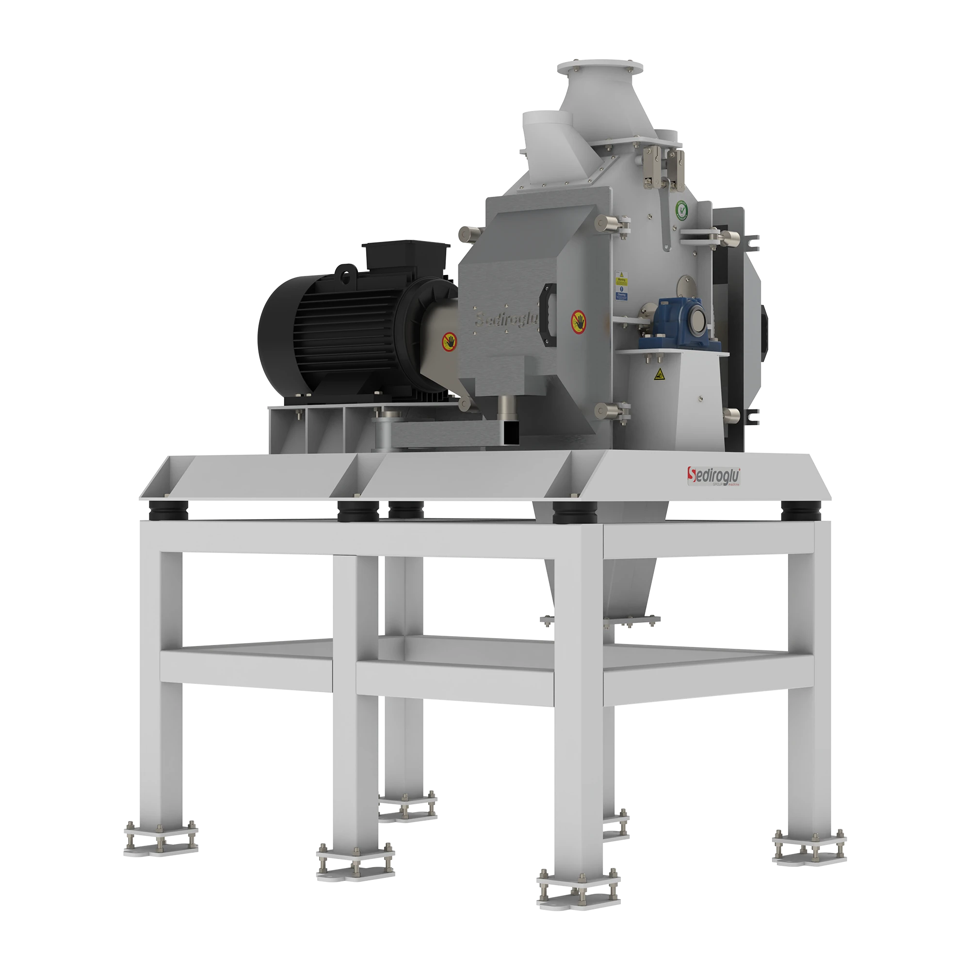 Reinforced structural frame minimizing vibration and enhancing durability.