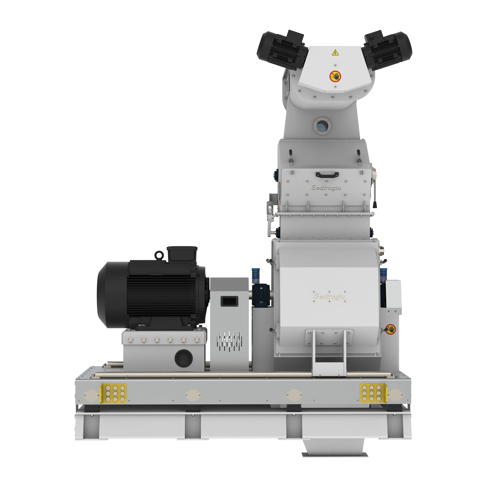 Robust steel construction of SEDIROGLU GROUP hammer mill