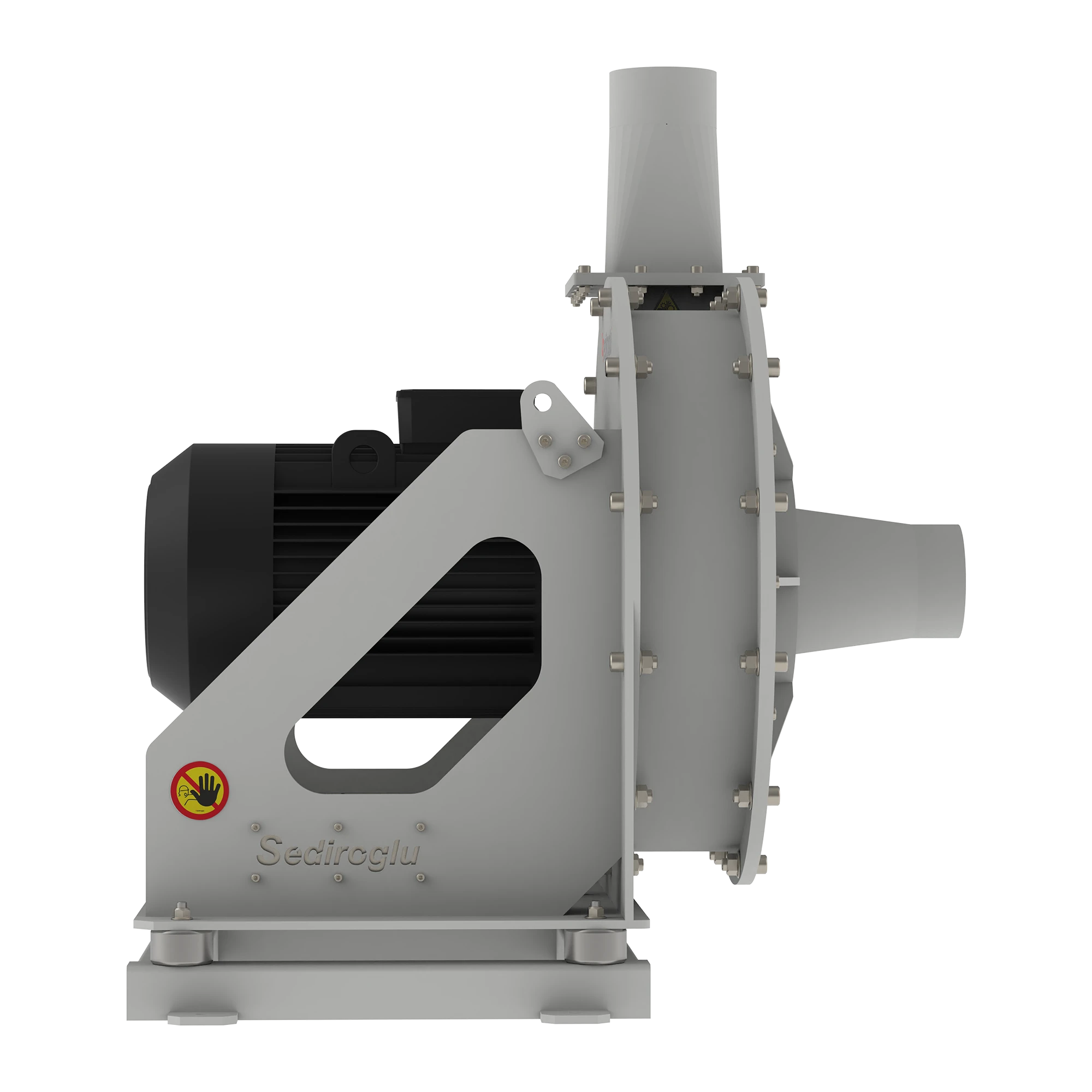 Infestation destroyer equipment used in flour processing plants to remove insects and larvae from flour during production.