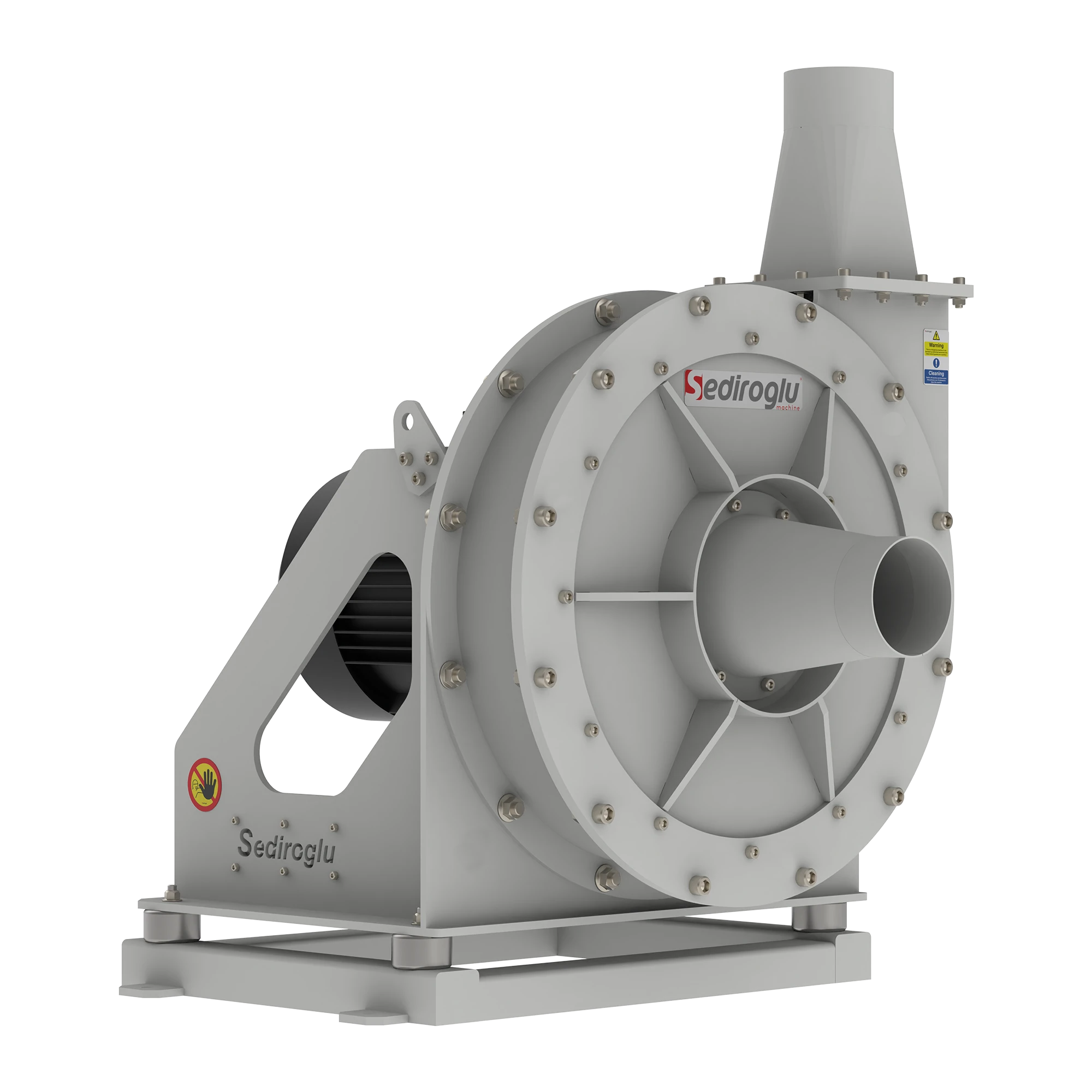 Industrial infestation control machine used in high capacity flour processing lines to protect flour quality.