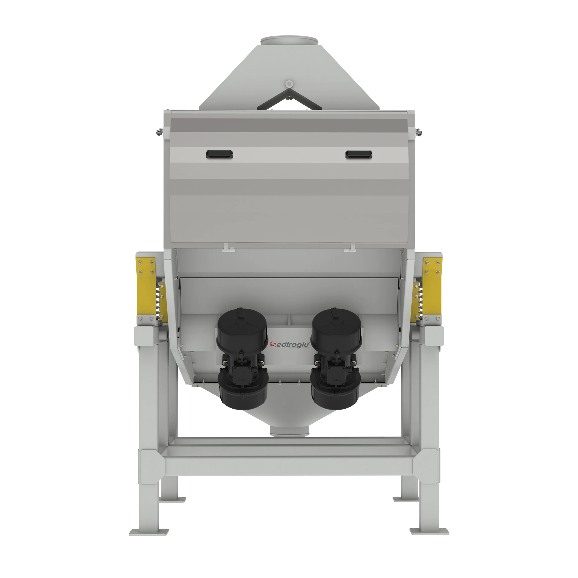 Industrial pellet screening machine integrated into feed production lines to ensure consistent pellet quality.