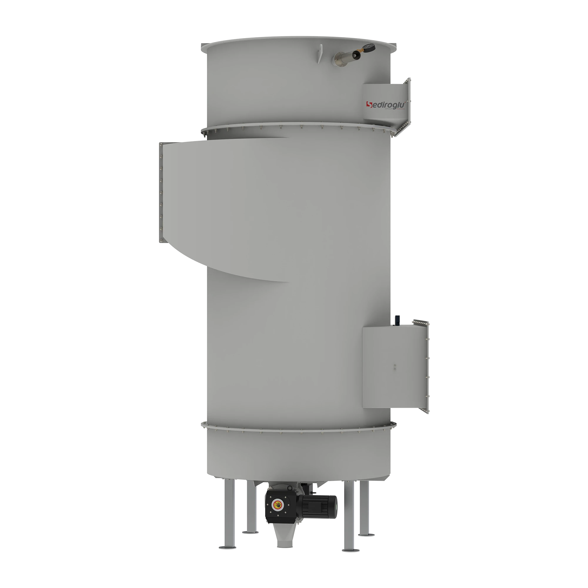 Installed in a flour mill, Air Jet Filter 52 Sleeves captures airborne dust efficiently while protecting production equipment.