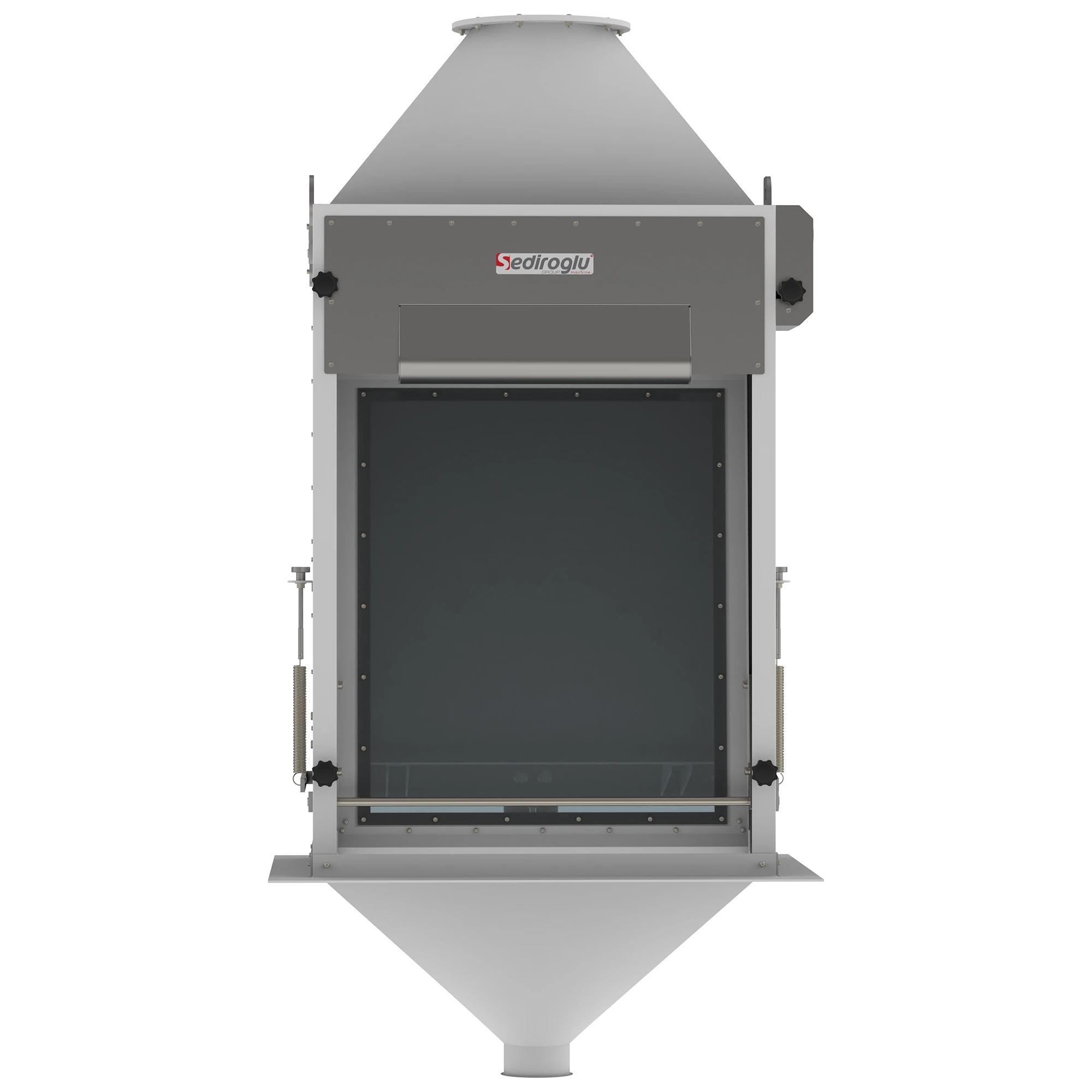 Industrial design of Air Aspiration Channel 100 built by Sediroglu Group for flour mills, seed cleaning plants and grain processing factories.