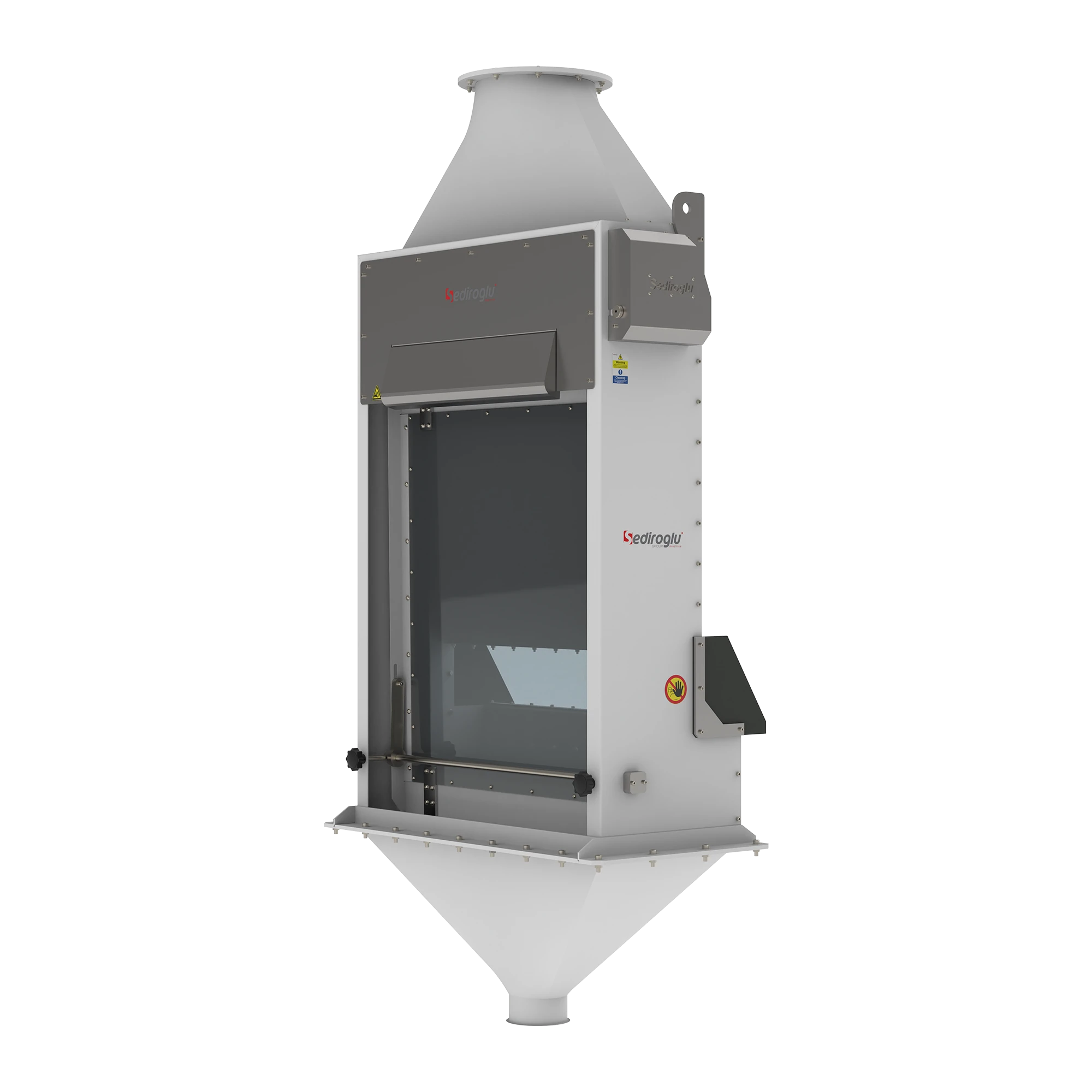 Aspiration Channel 150 SE-ACG-150 integrated into grain cleaning systems used in flour mills, semolina mills and cereal processing plants.