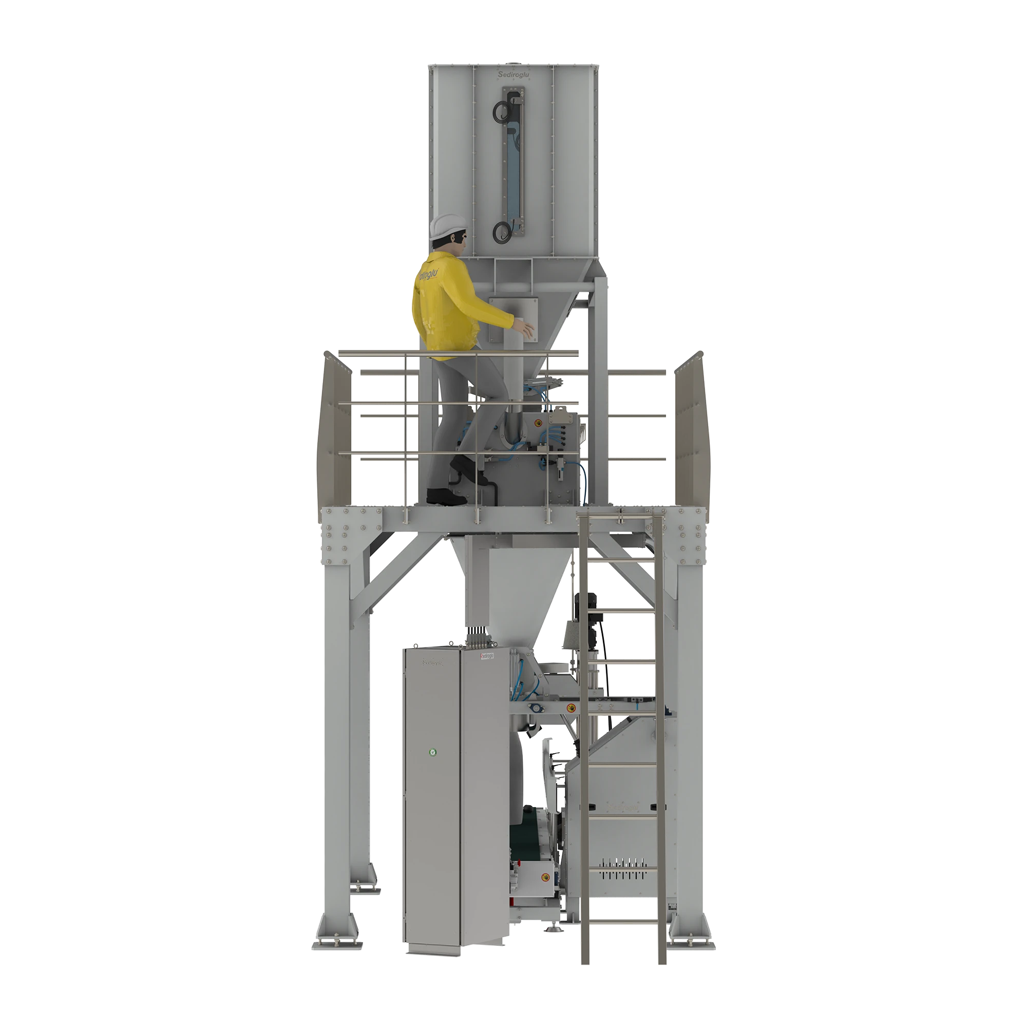 Continuous operation system minimizes waiting time between cycles, increasing production efficiency in high-capacity industrial environments.