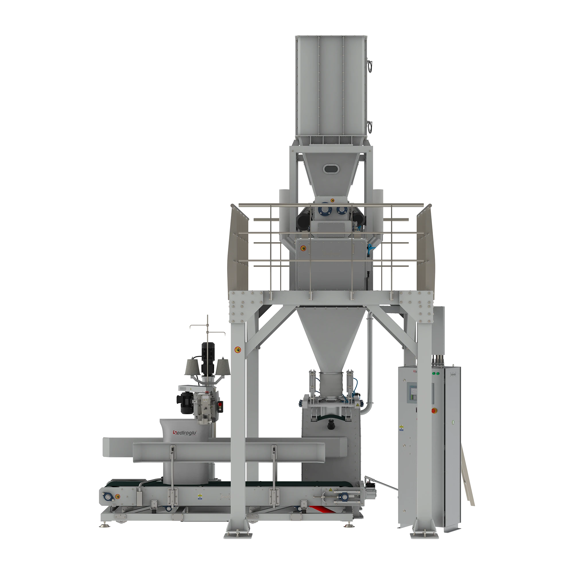 Ideal for packaging breadcrumb products with controlled filling and consistent bag weight accuracy in food production lines.