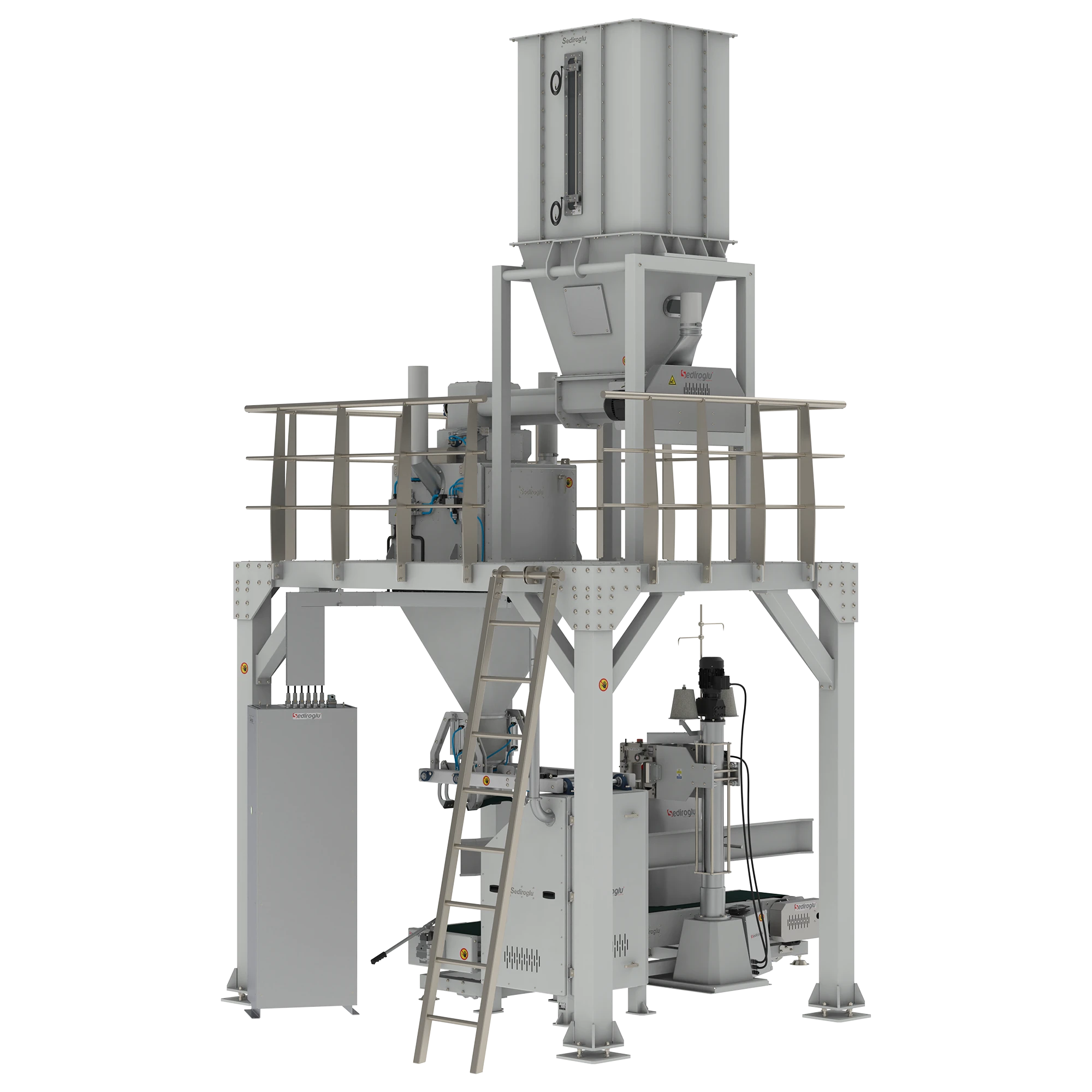 Flour Packing Machine 25-50 Kg Single Weighing Single Spout