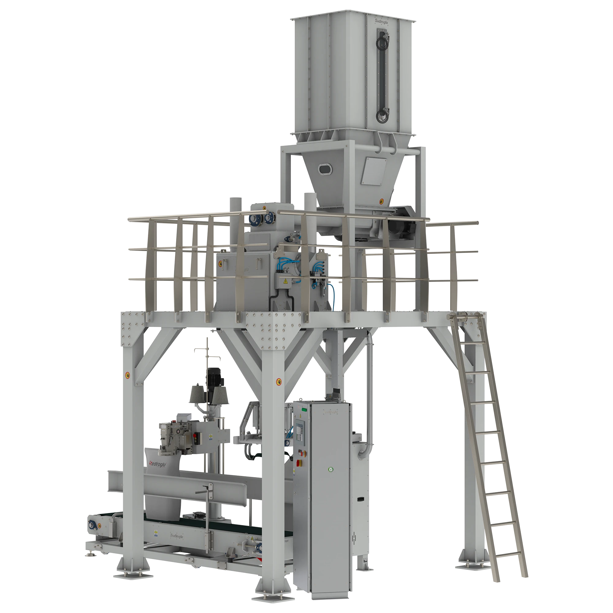 Flour Packing Machine 25-50 Kg Single Weighing Single Spout