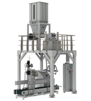 Flour Packing Machine 25-50 Kg Single Weighing Single Spout