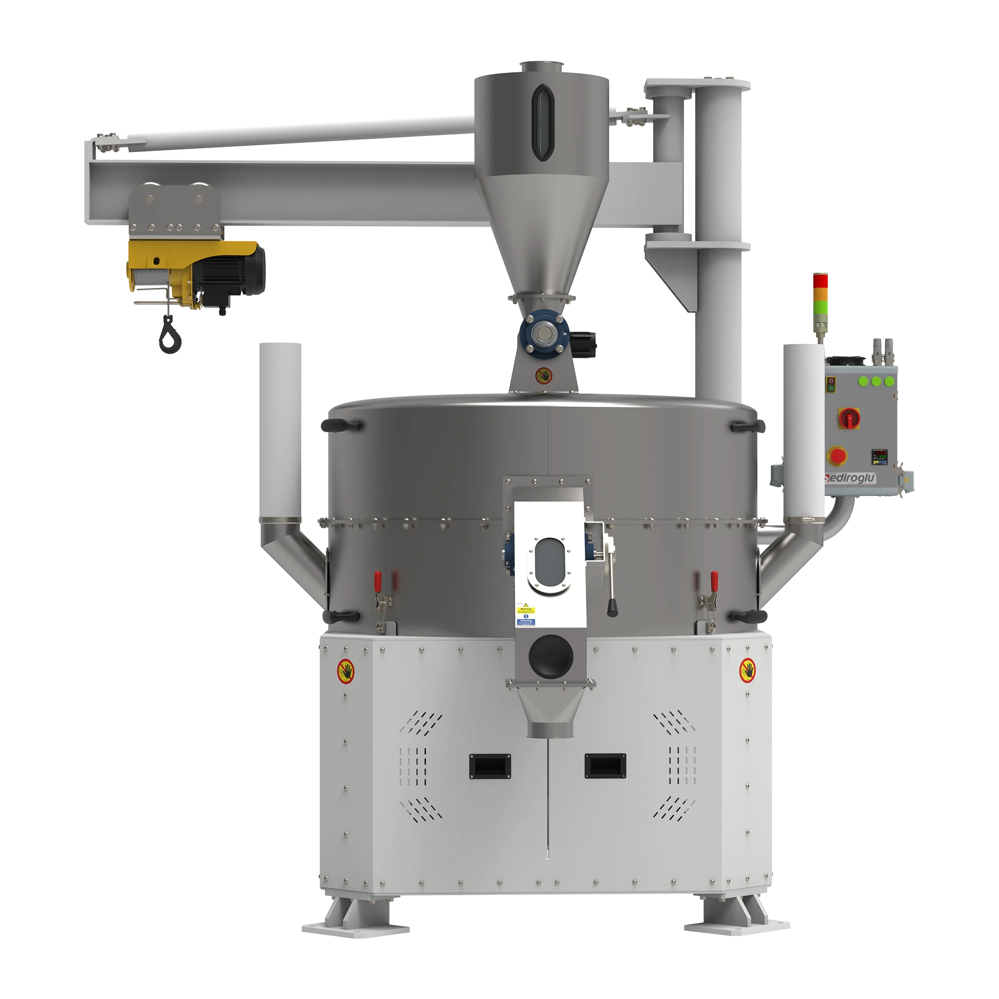 SE-SGF-600 industrial stone grinding mill with 600 kg per hour high-capacity output.