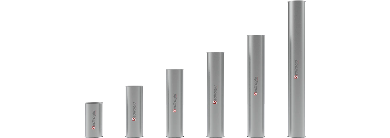 Flow Pipes Ø250 Series – Chrome