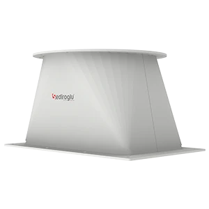 Dust Cyclone Rectangular to Round Transition Hopper