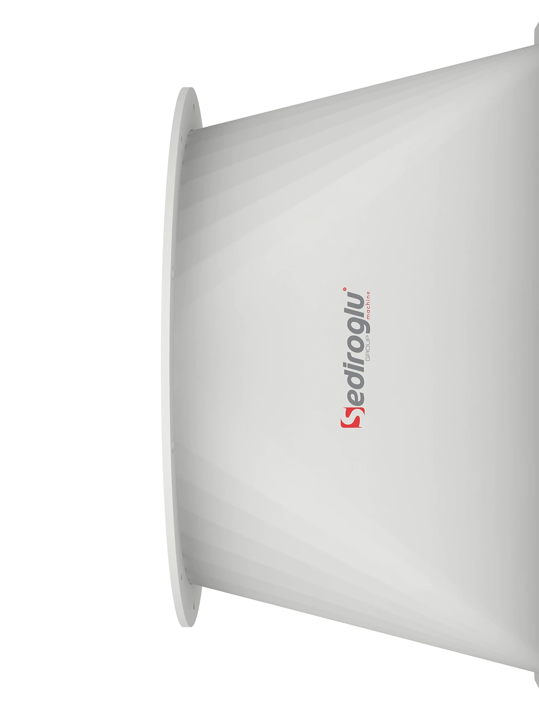 Rectangular to round transition hopper for cyclone systems